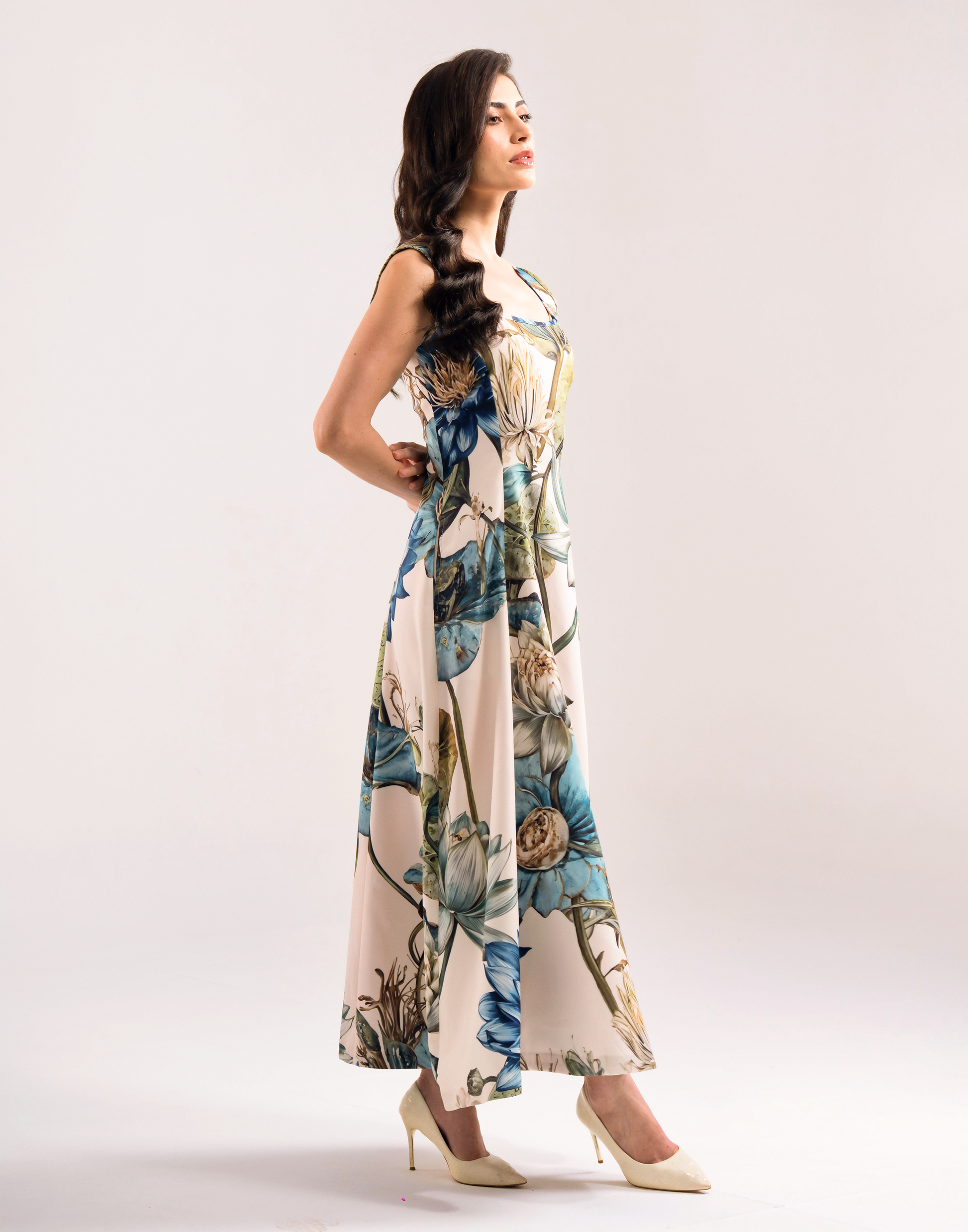 AZURE BOTANICA DRESS Label By Mohita