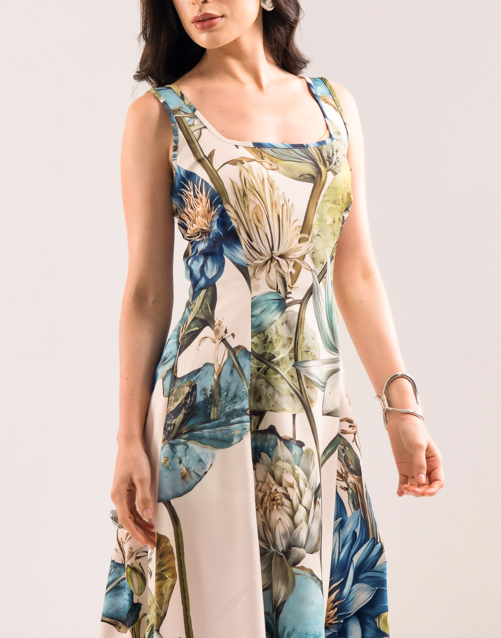 AZURE BOTANICA DRESS Label By Mohita