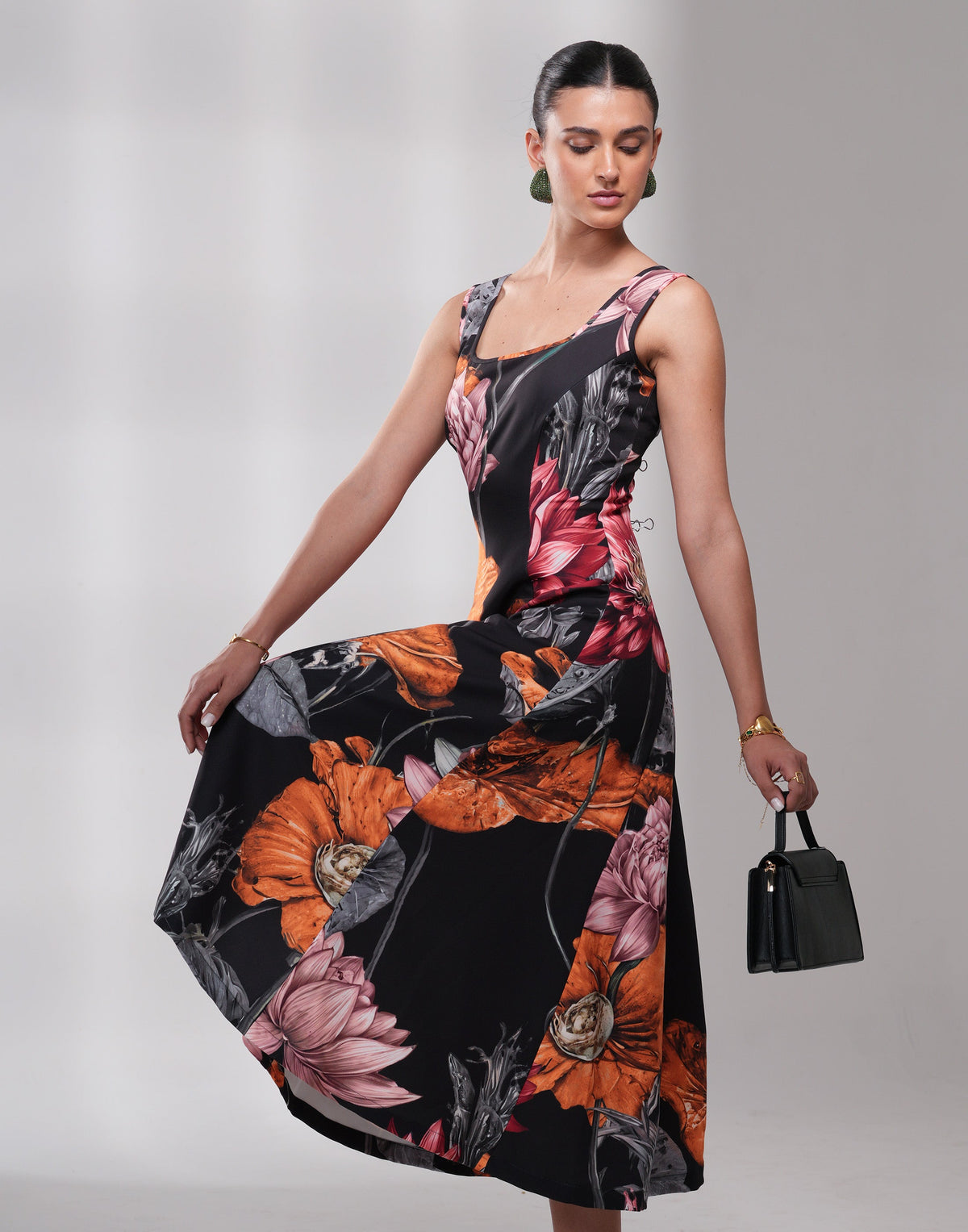 BLACK AZURE BOTANICA DRESS Label By Mohita