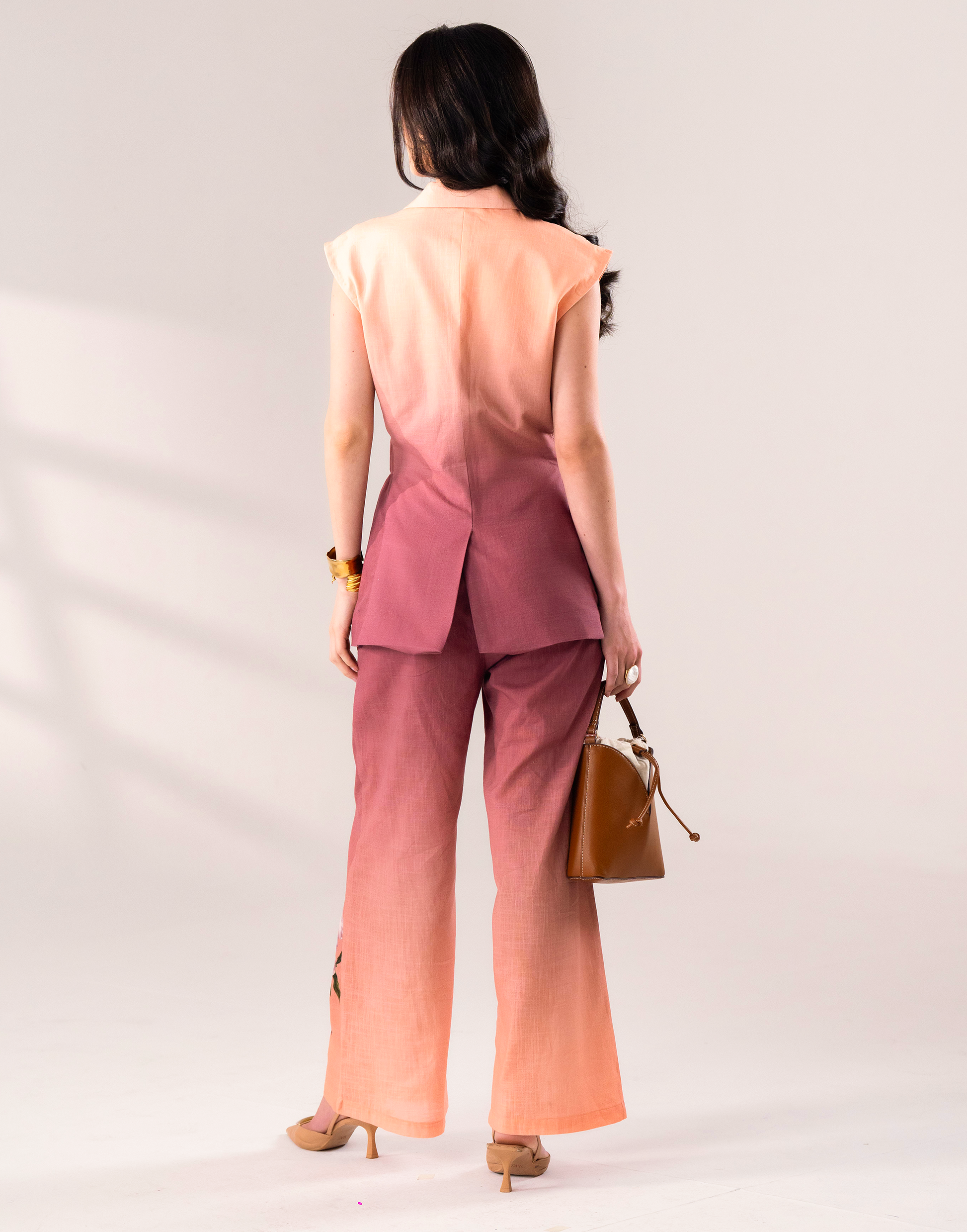 PEACH DUSK CORD SET Label By Mohita