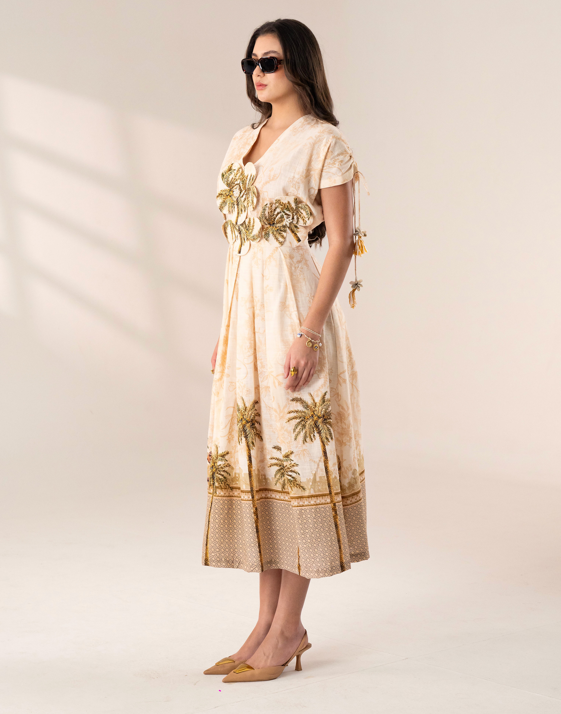 SAHARA PALM 3D DRESS Label By Mohita