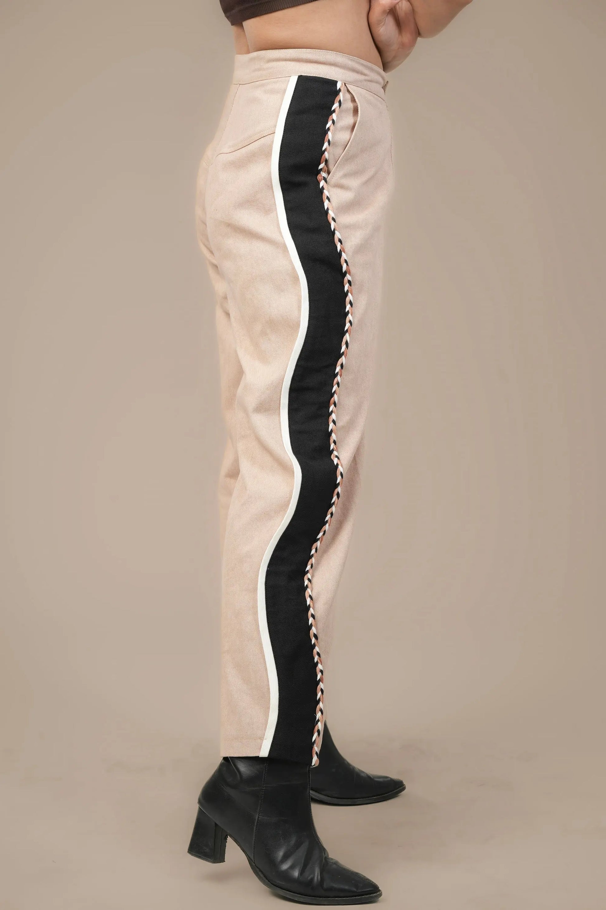 BEIGE BOUND CORD SET Label By Mohita