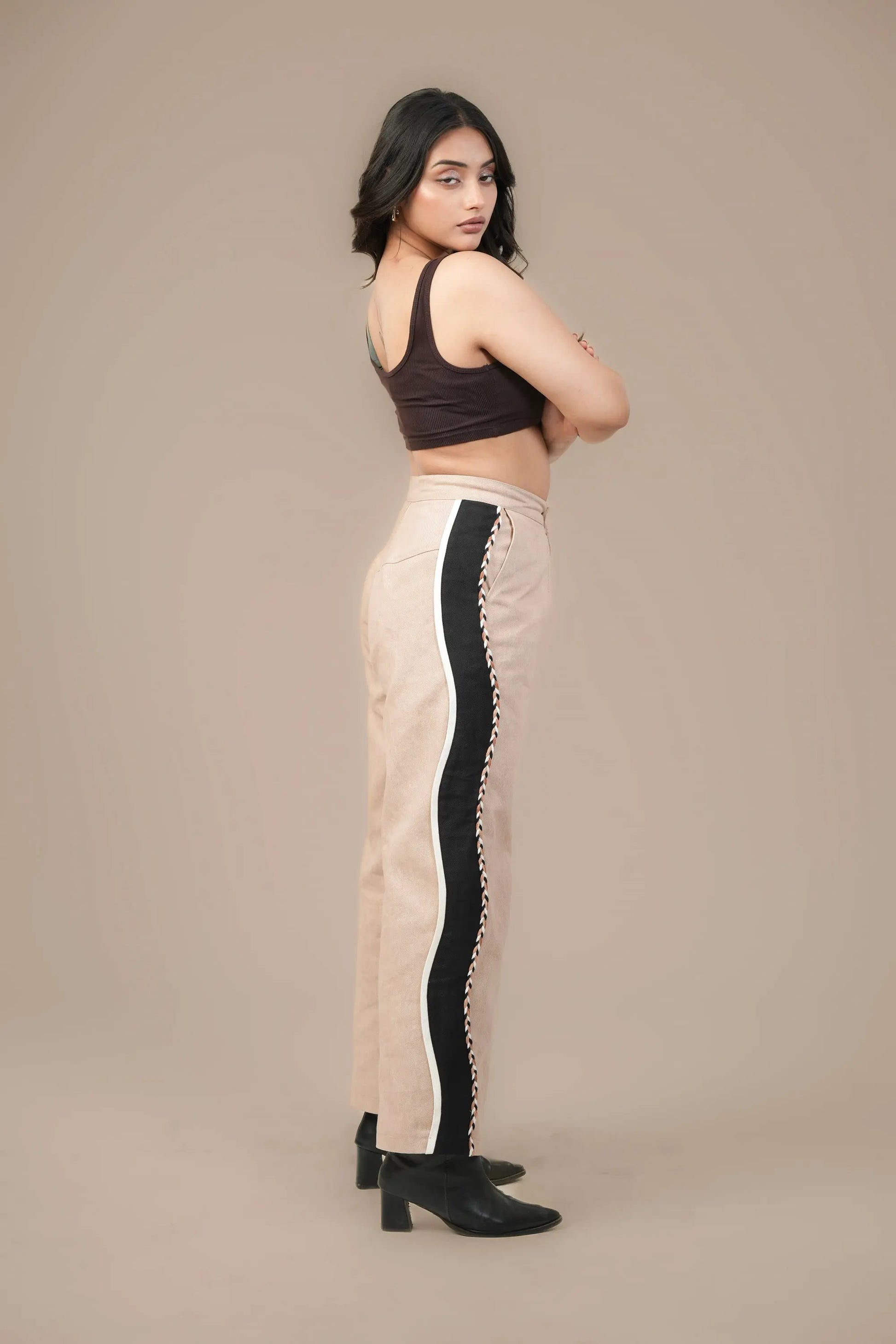 BEIGE BOUND CORD SET Label By Mohita