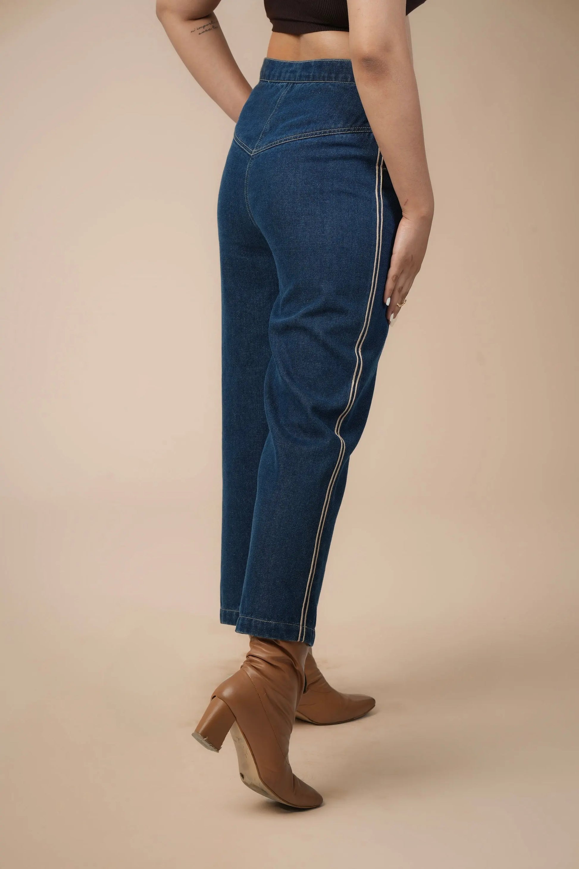 BLAZER BLOOM DENIM CORD SET Label By Mohita