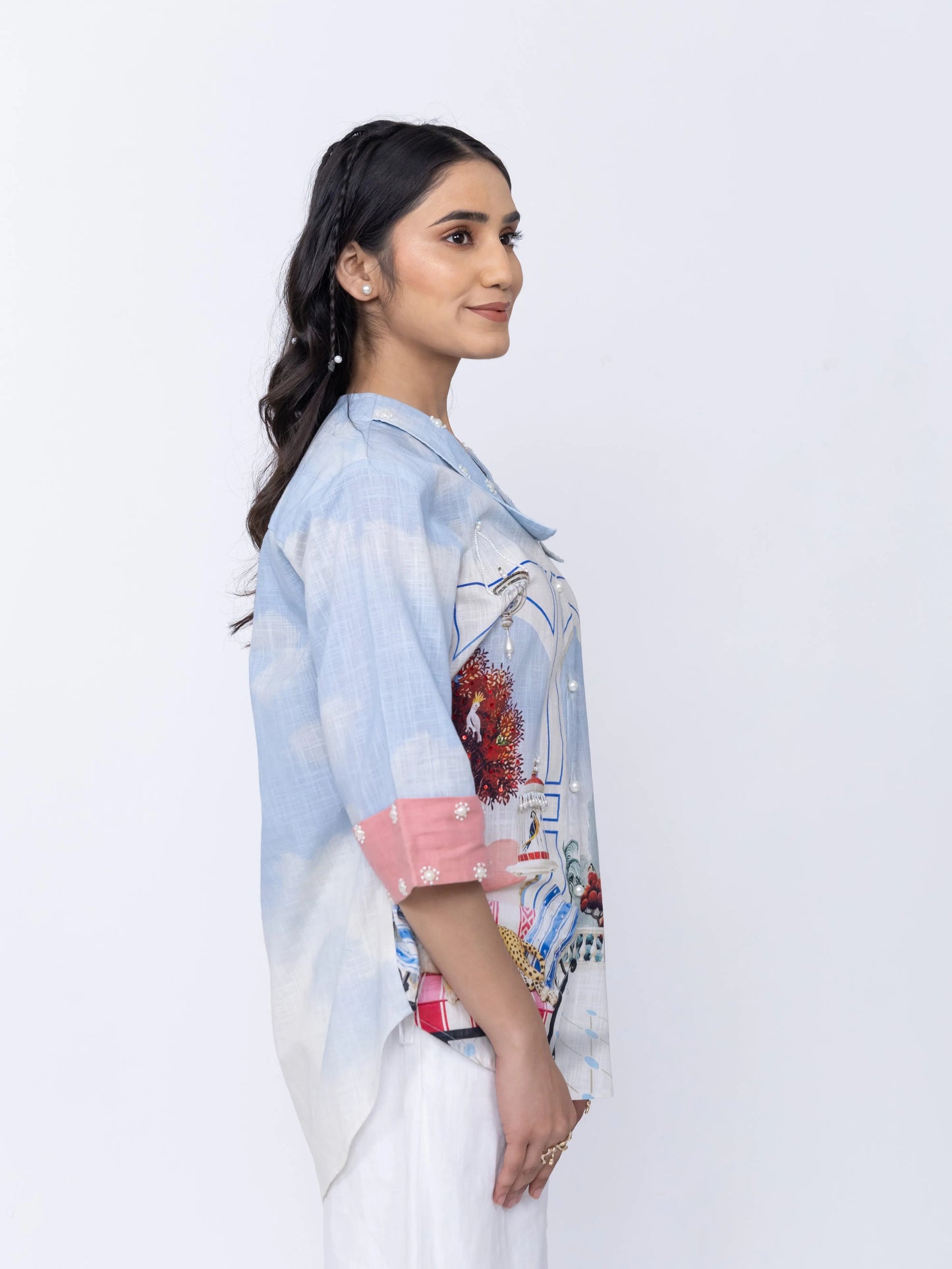 CHEETAH LOUNGE SHIRT Label By Mohita