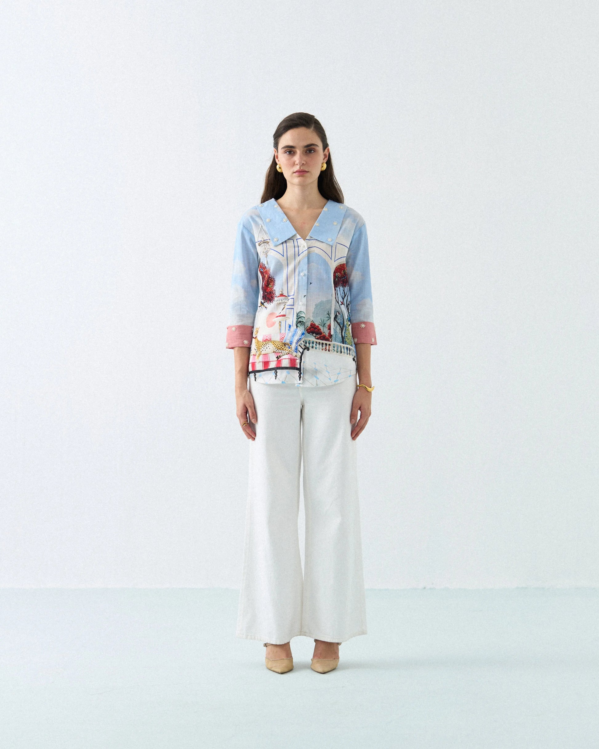 CHEETAH LOUNGE SHIRT Label By Mohita