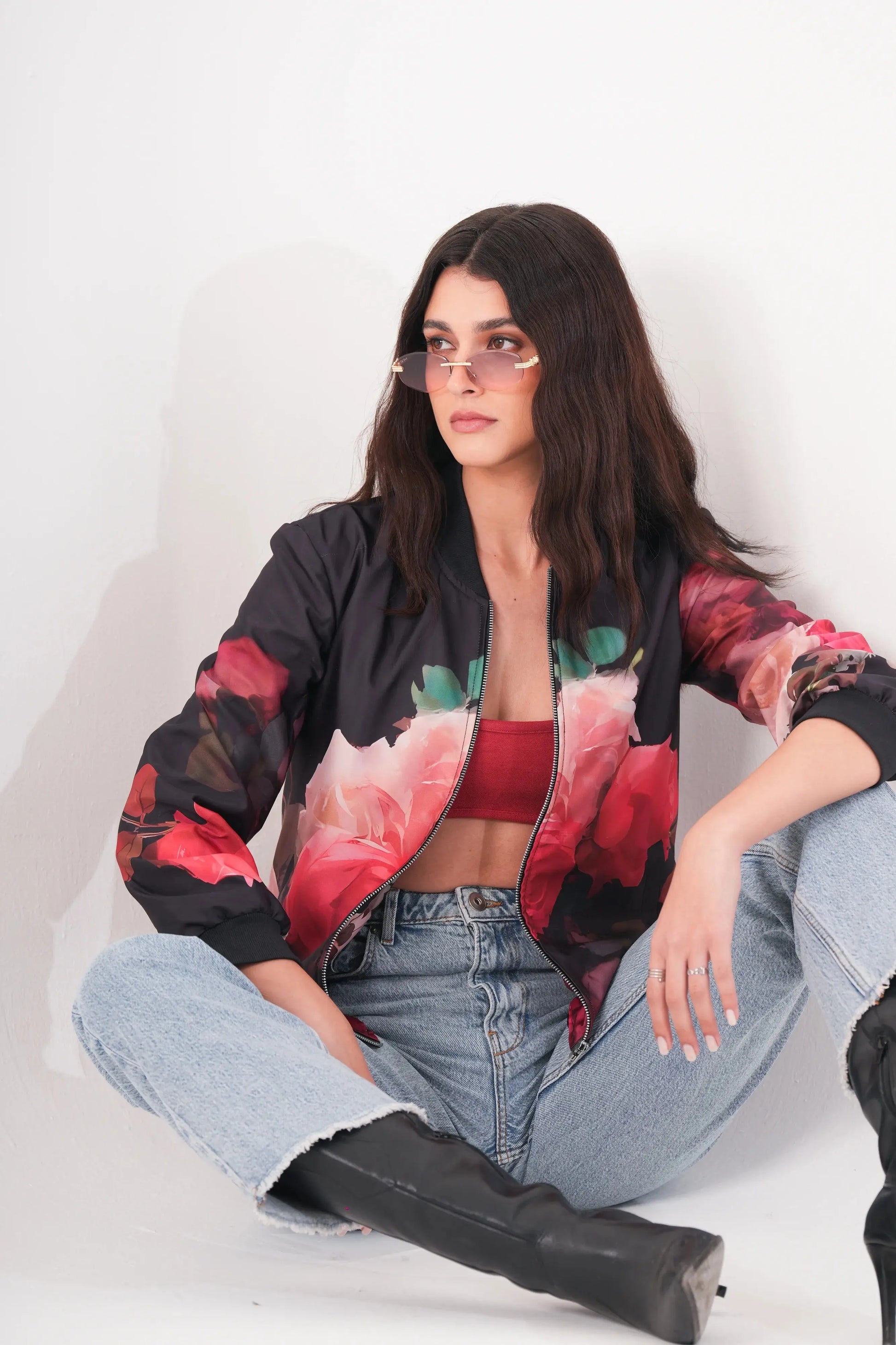 Crimson bomber Label By Mohita