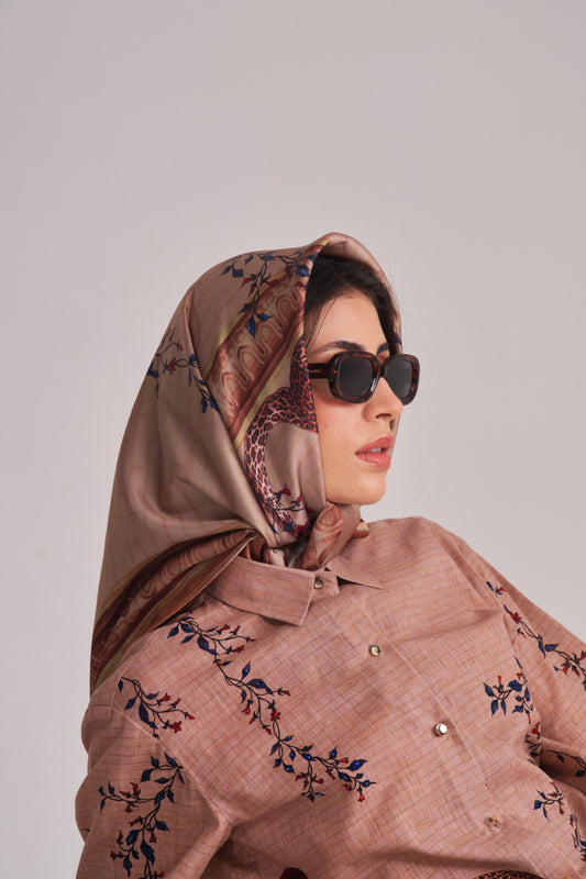 CHEETAH COURTYARD SCRAF Label By Mohita