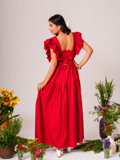 Ruffle Maxi Dress