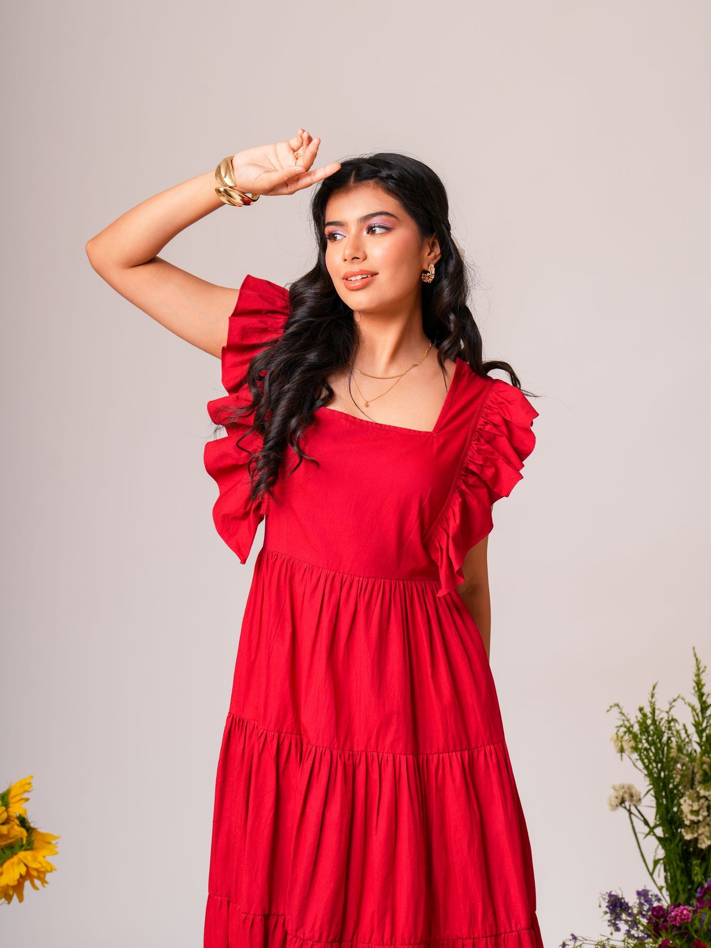 Ruffle Maxi Dress