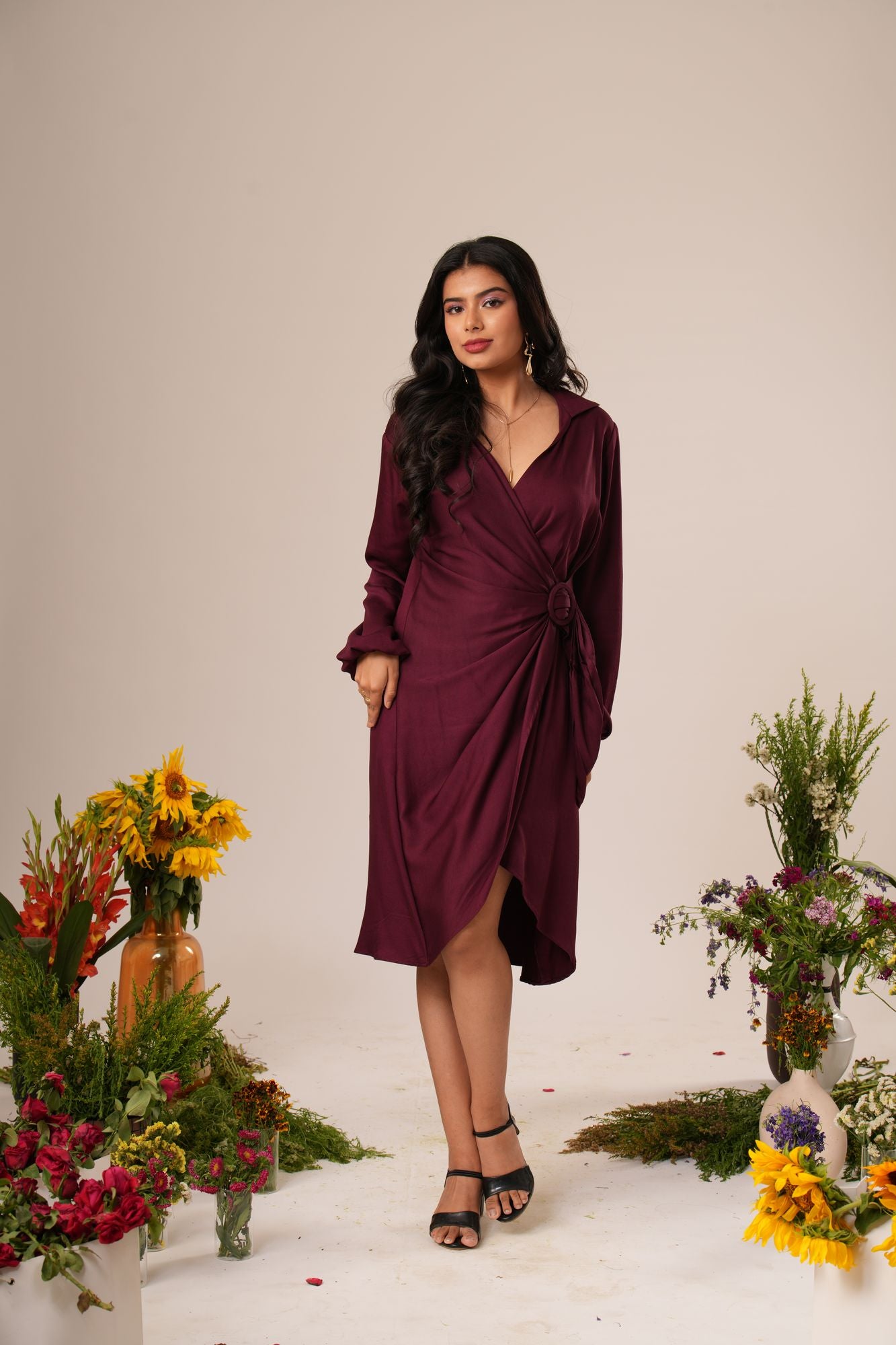 Draped Detail Dress