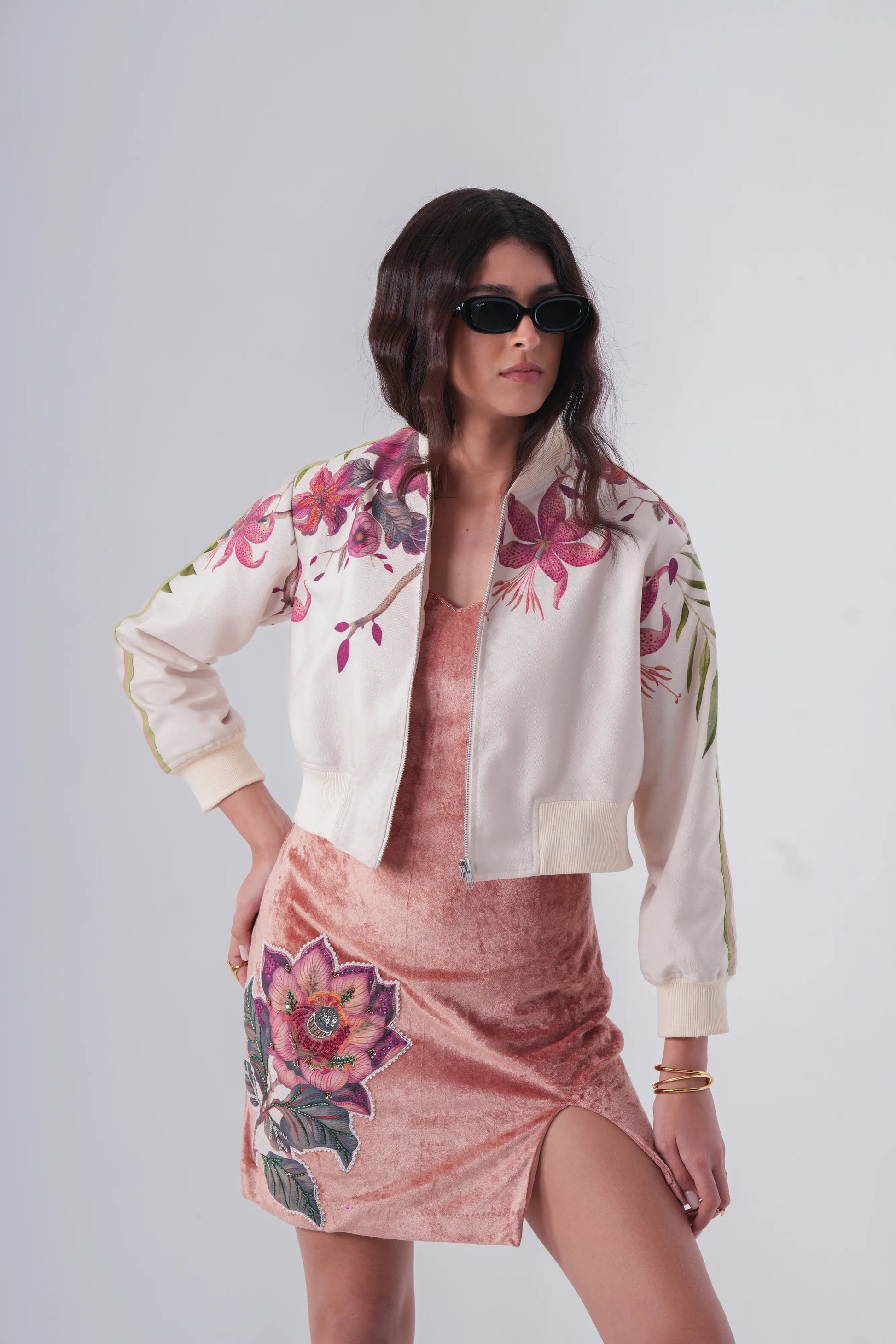 Rosy slit dress Label By Mohita