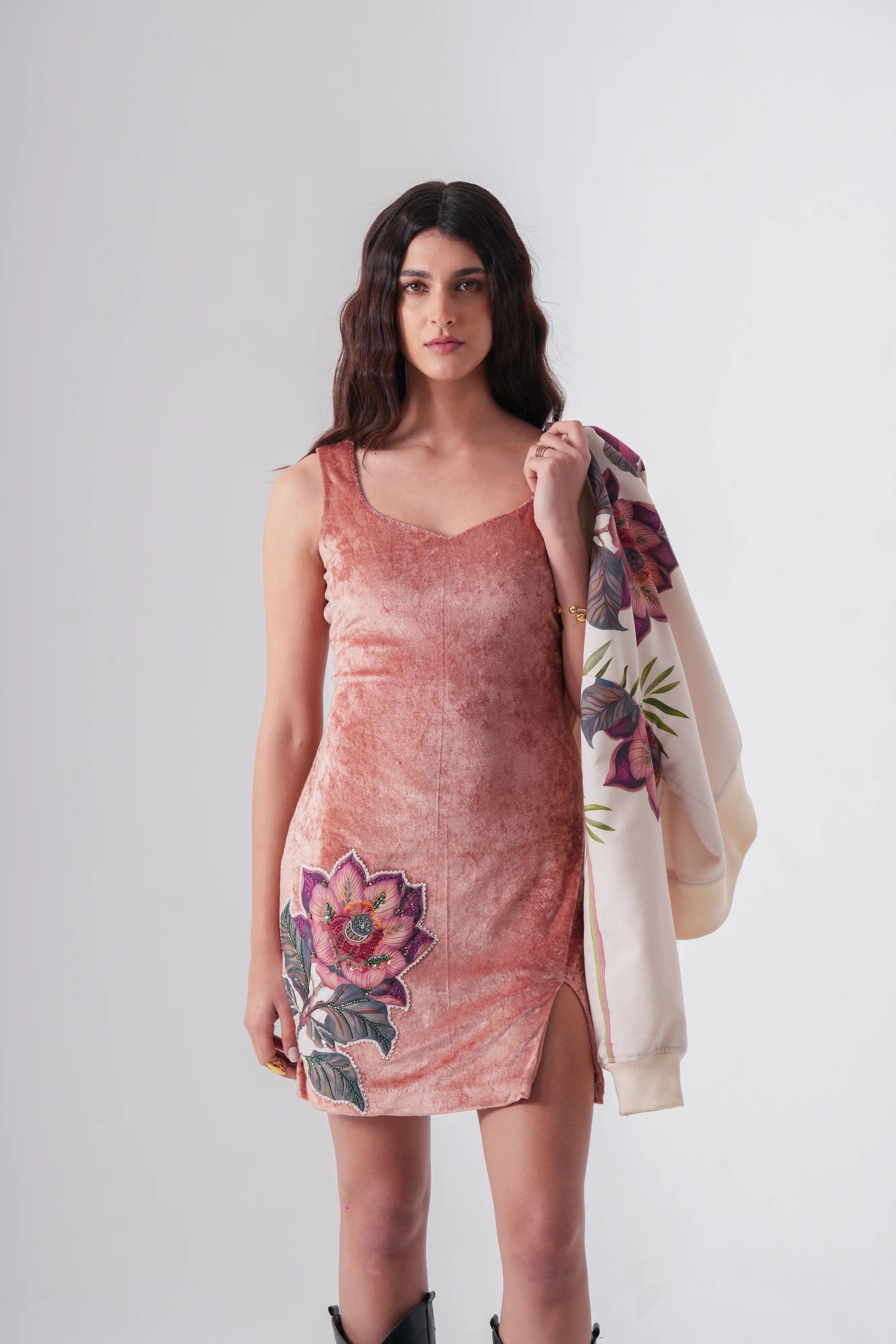 Rosy slit dress Label By Mohita