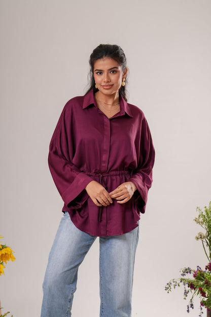 Drawstring Relaxed Shirt