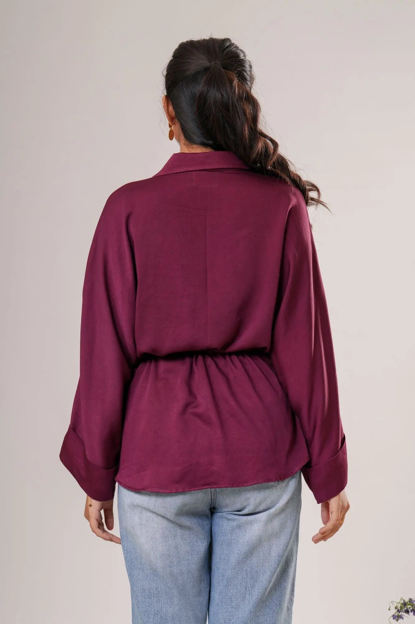 Drawstring Relaxed Shirt Label By Mohita