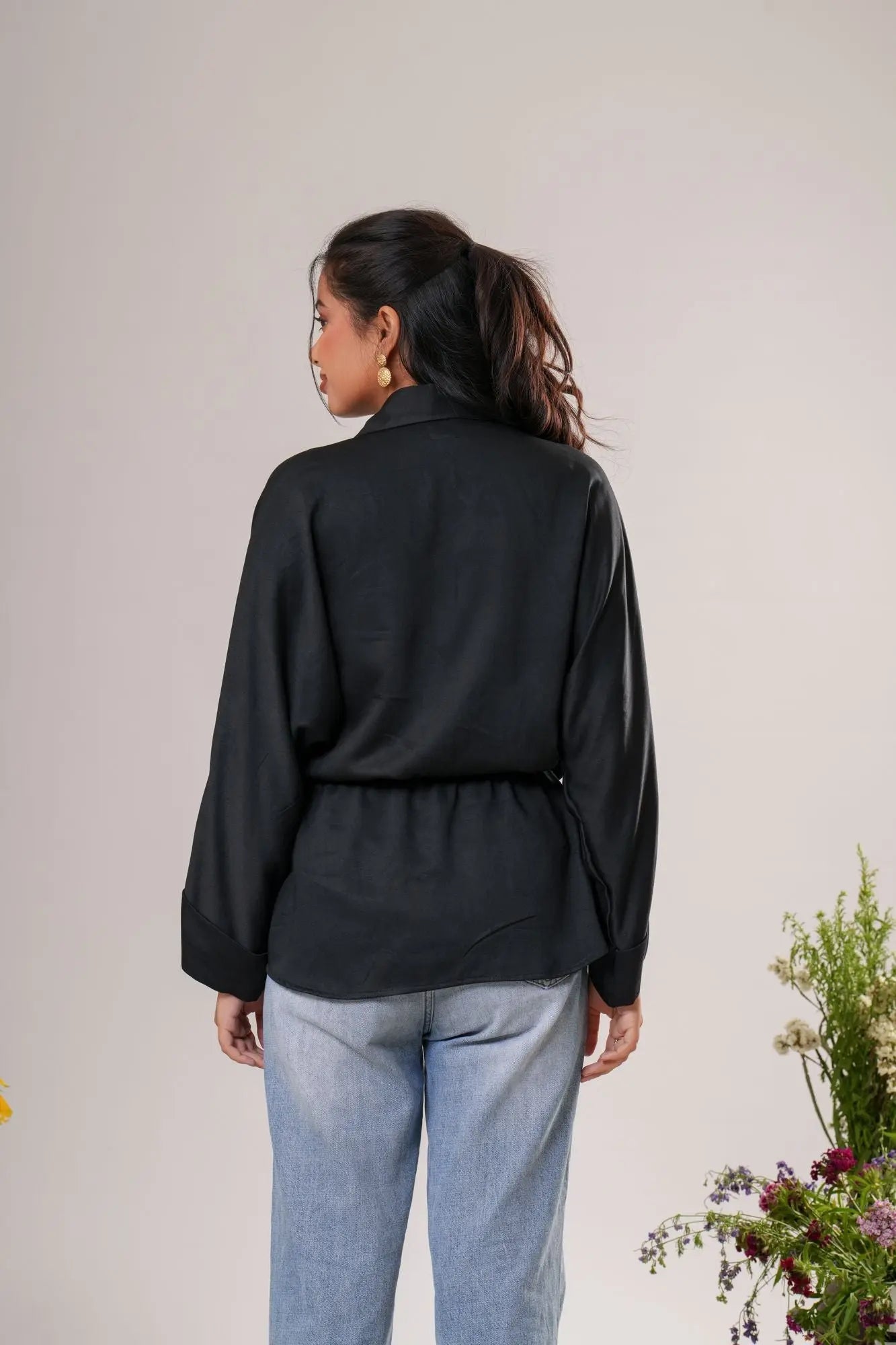 Drawstring Relaxed Shirt Label By Mohita