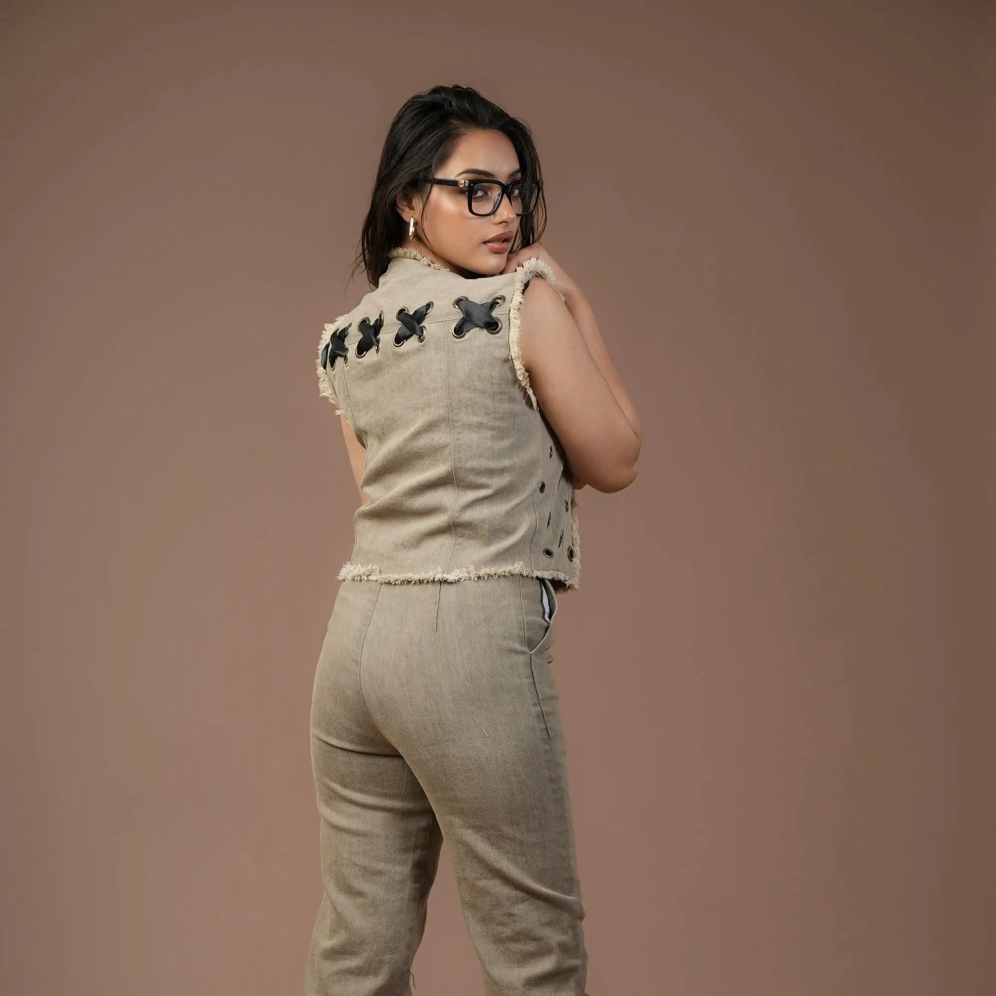 EYELET DUAL BLAZER Label By Mohita