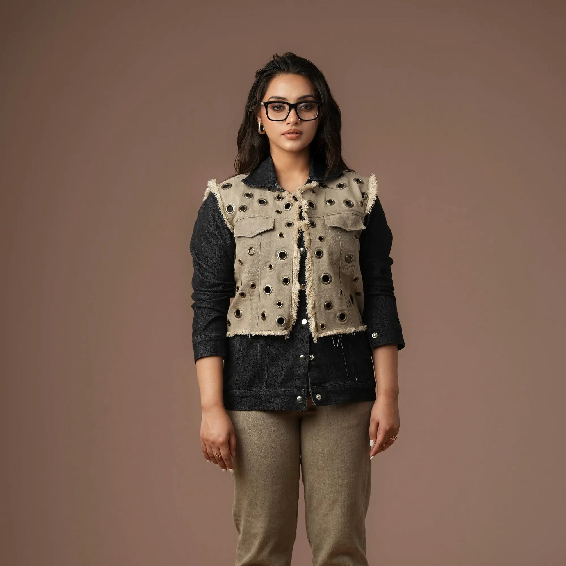 EYELET DUAL BLAZER Label By Mohita