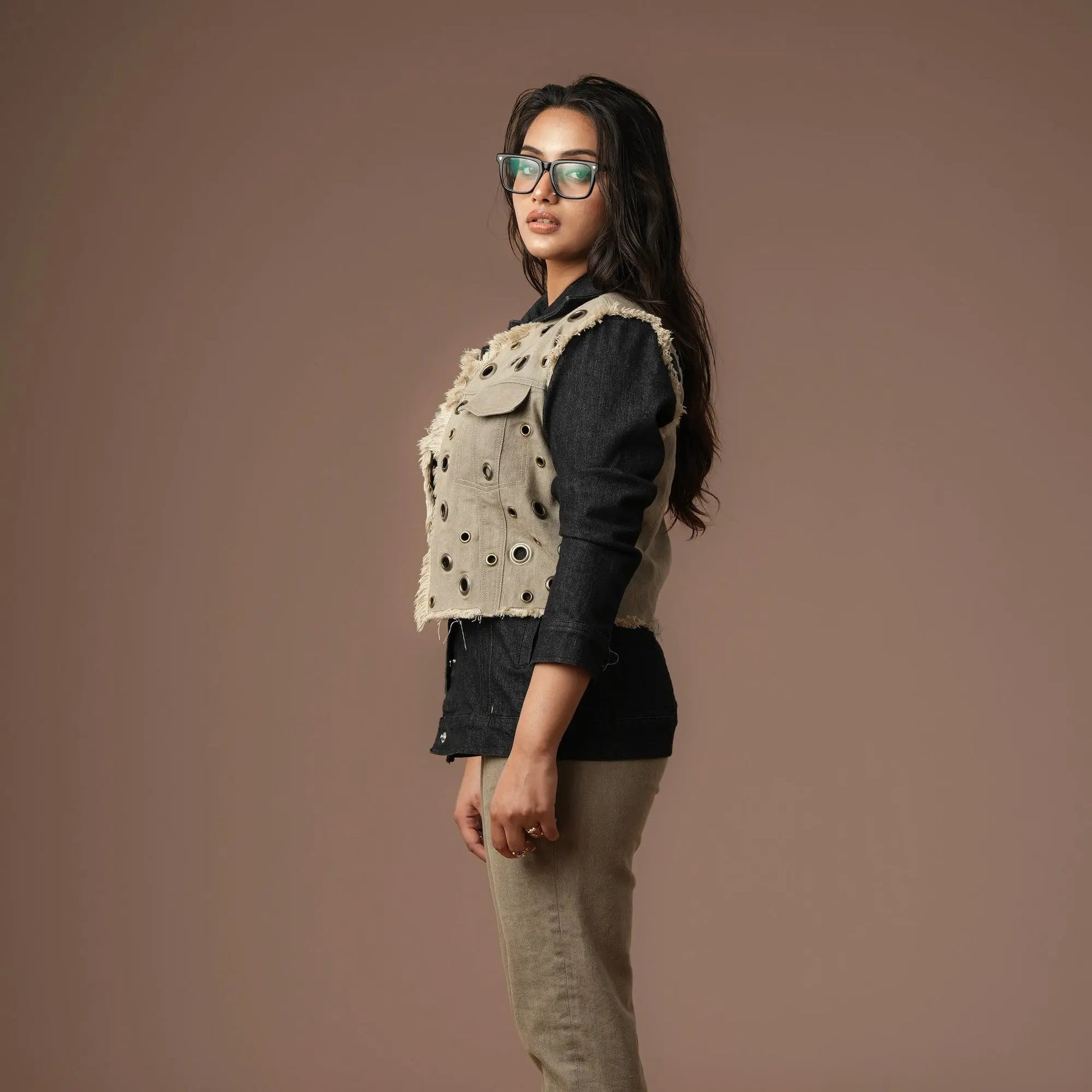 EYELET DUAL BLAZER Label By Mohita