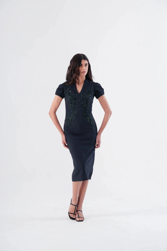 Emerald ivy Dress Label By Mohita