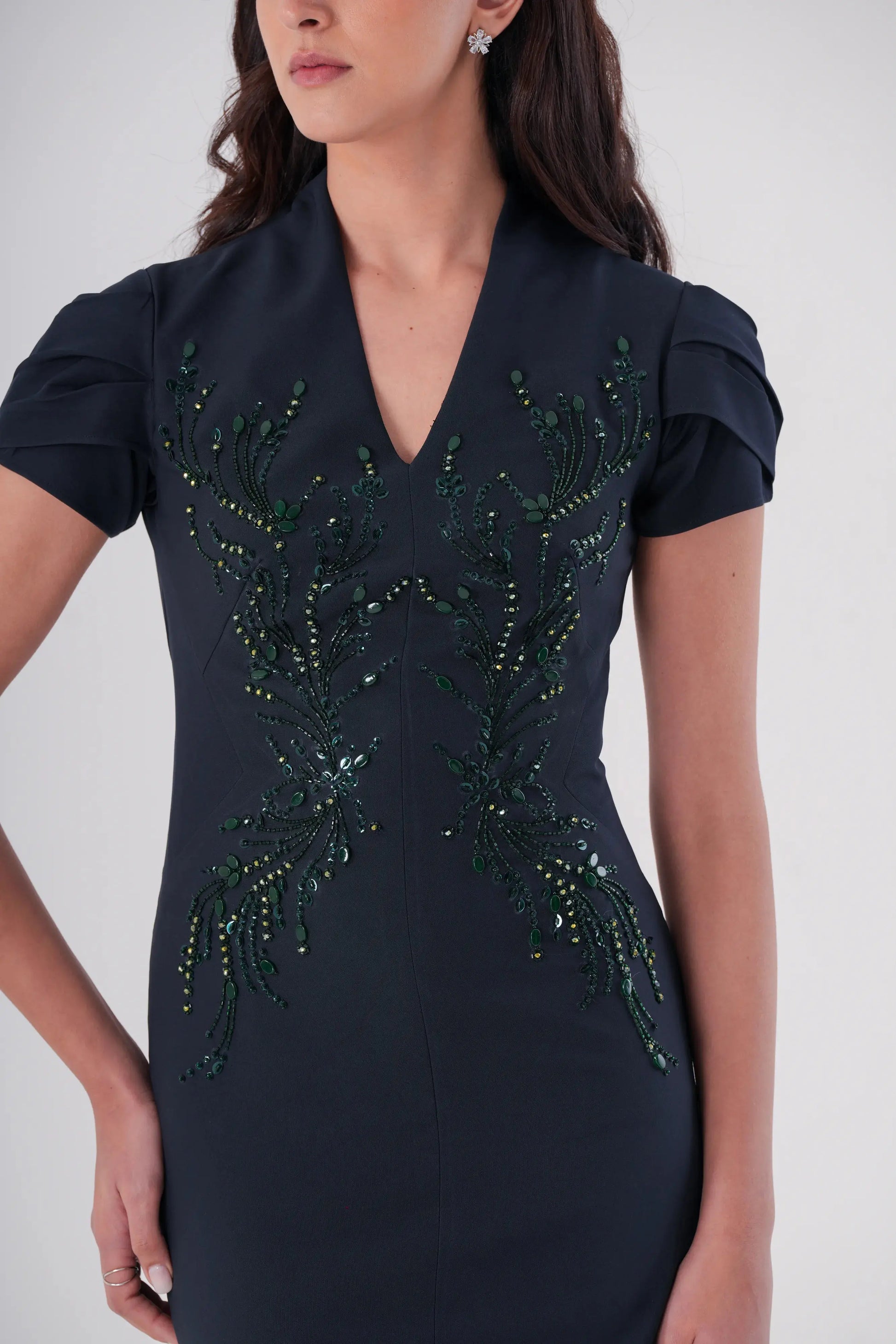 Emerald ivy Dress Label By Mohita