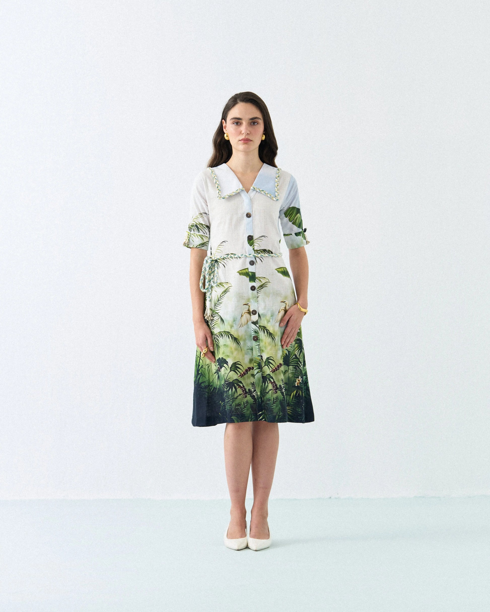 GREEN SAFARI DRESS Label By Mohita