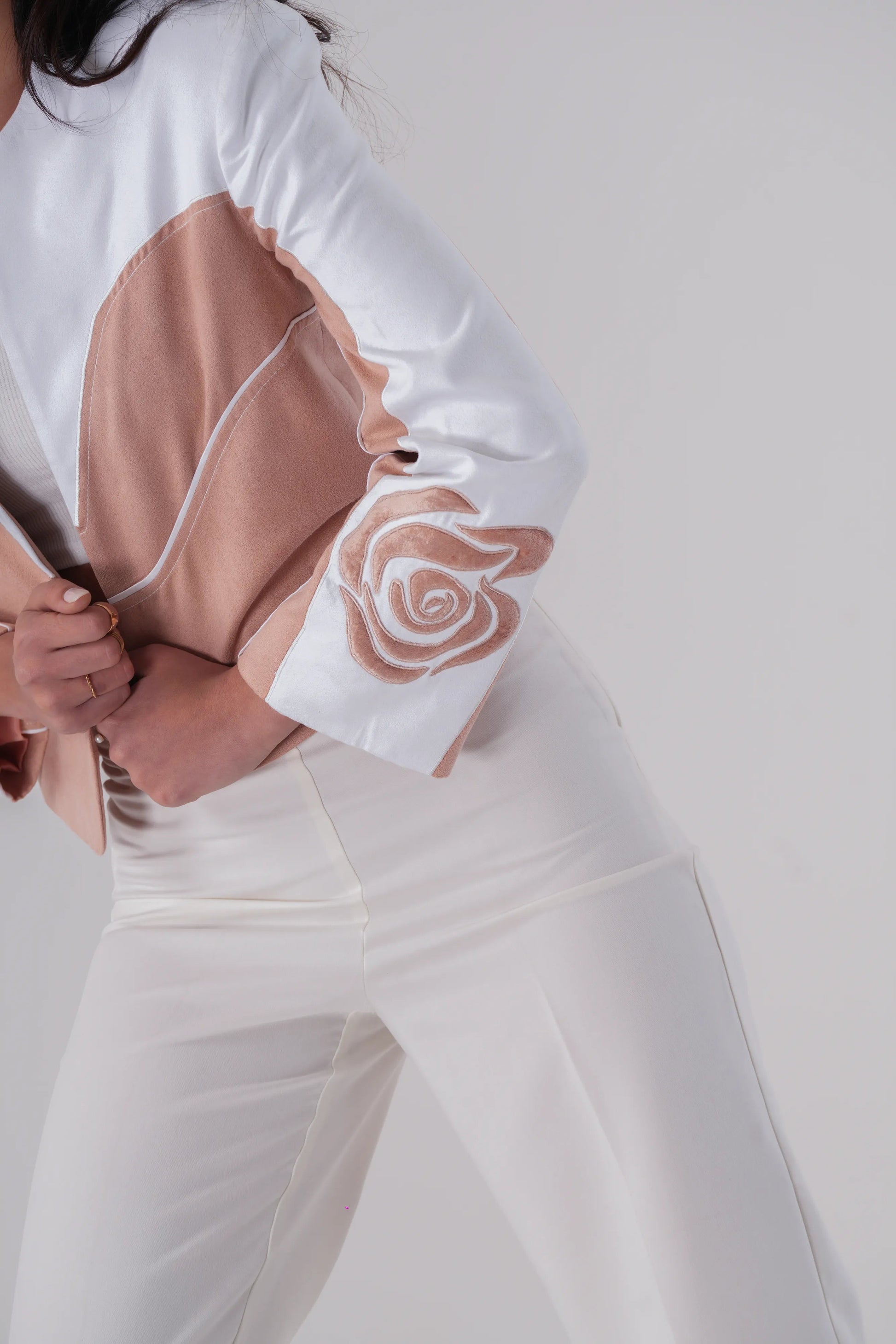 Rose suede jacket Label By Mohita