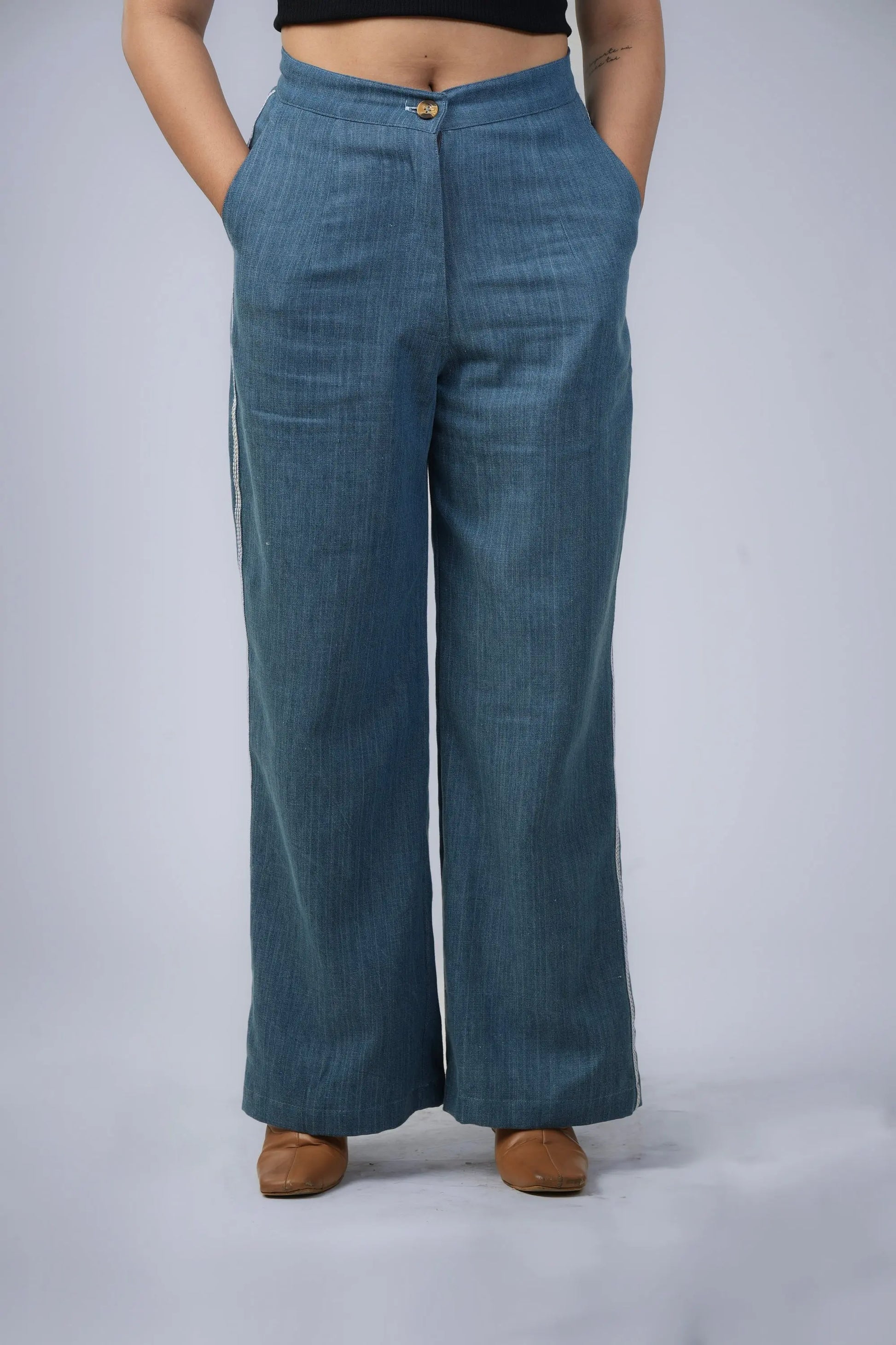 INDIGO STICH CORD SET Label By Mohita