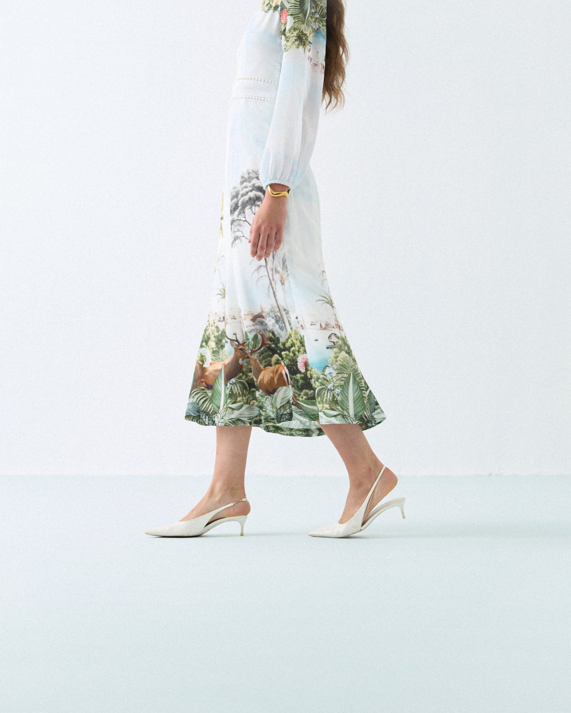 Safari deer lace maxi dress Label By Mohita