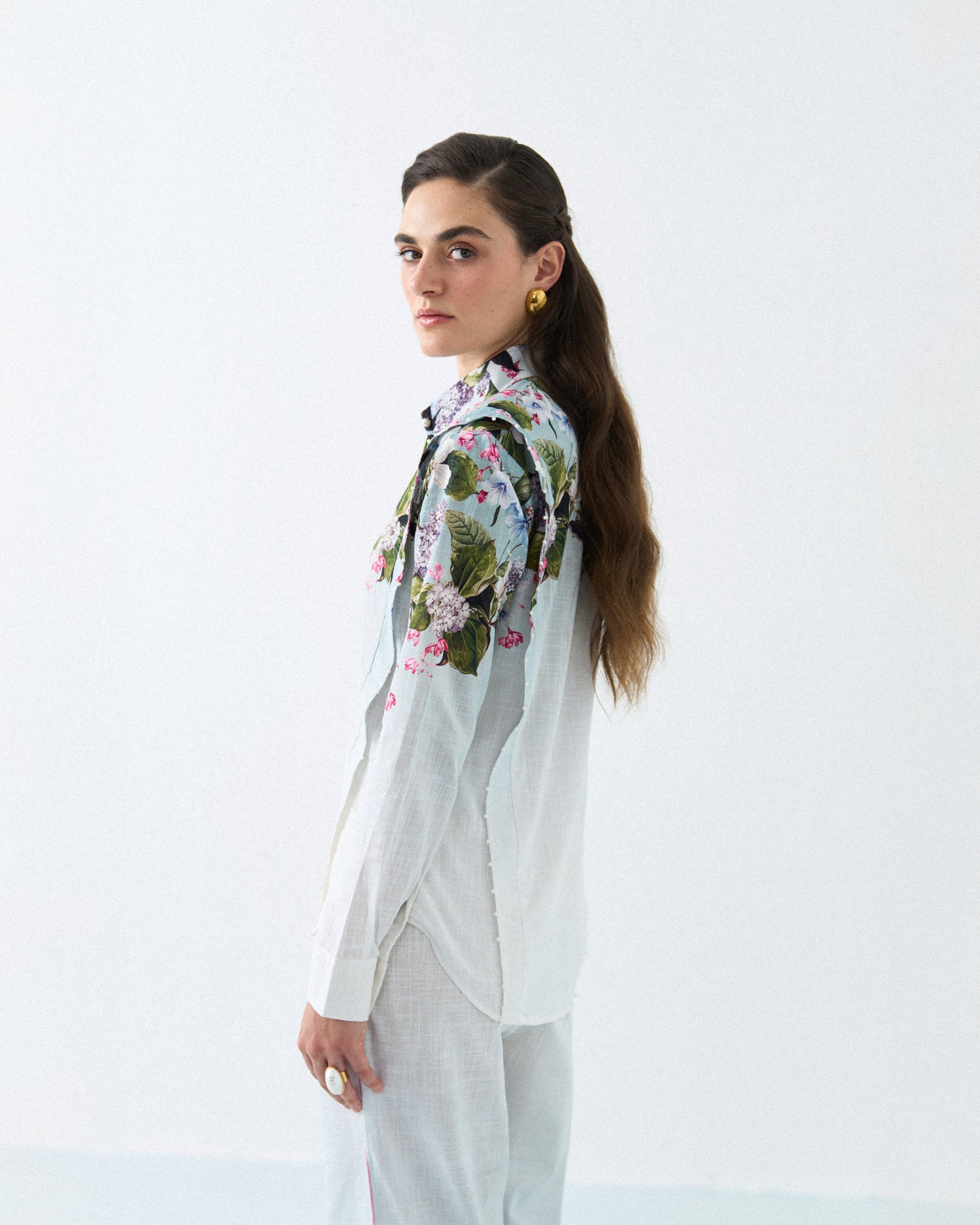 SKY BLOSSOM ELEGANCE CORD-SET Label By Mohita