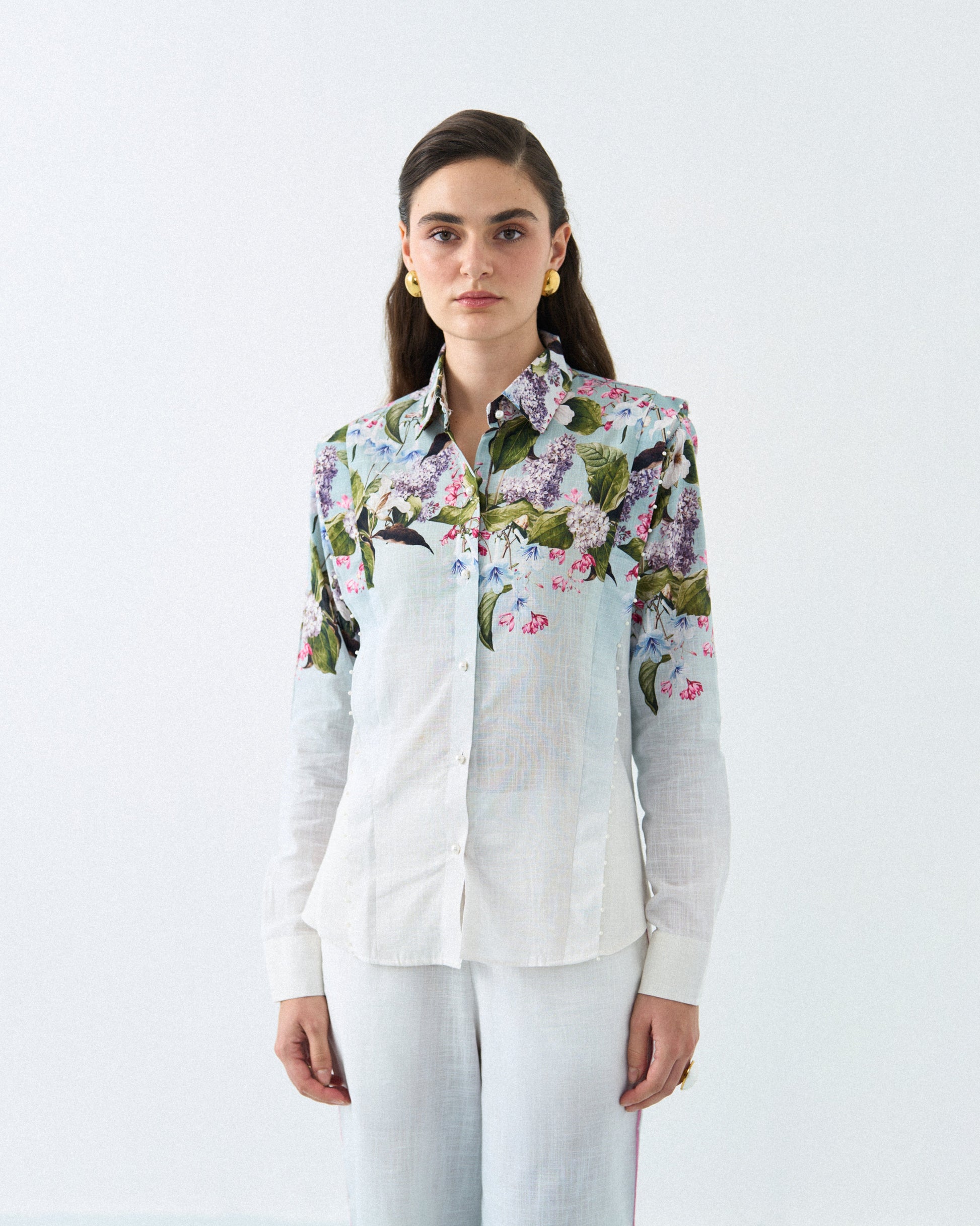 SKY BLOSSOM ELEGANCE SHIRT Label By Mohita
