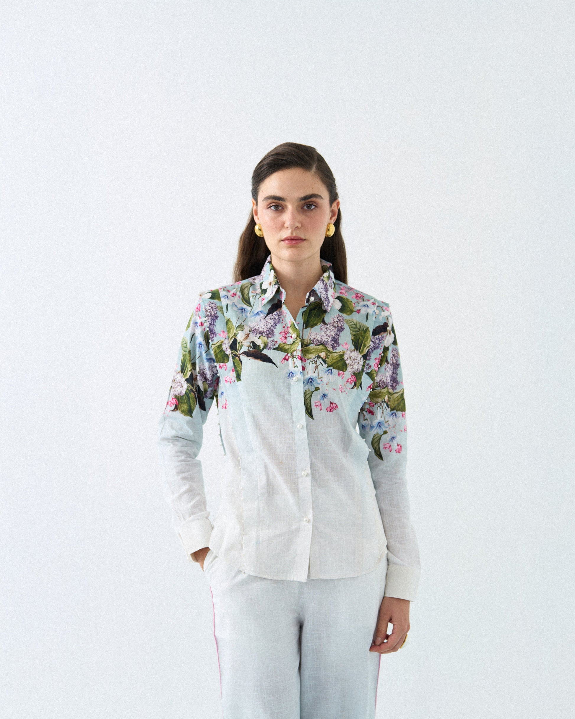 SKY BLOSSOM ELEGANCE CORD-SET Label By Mohita