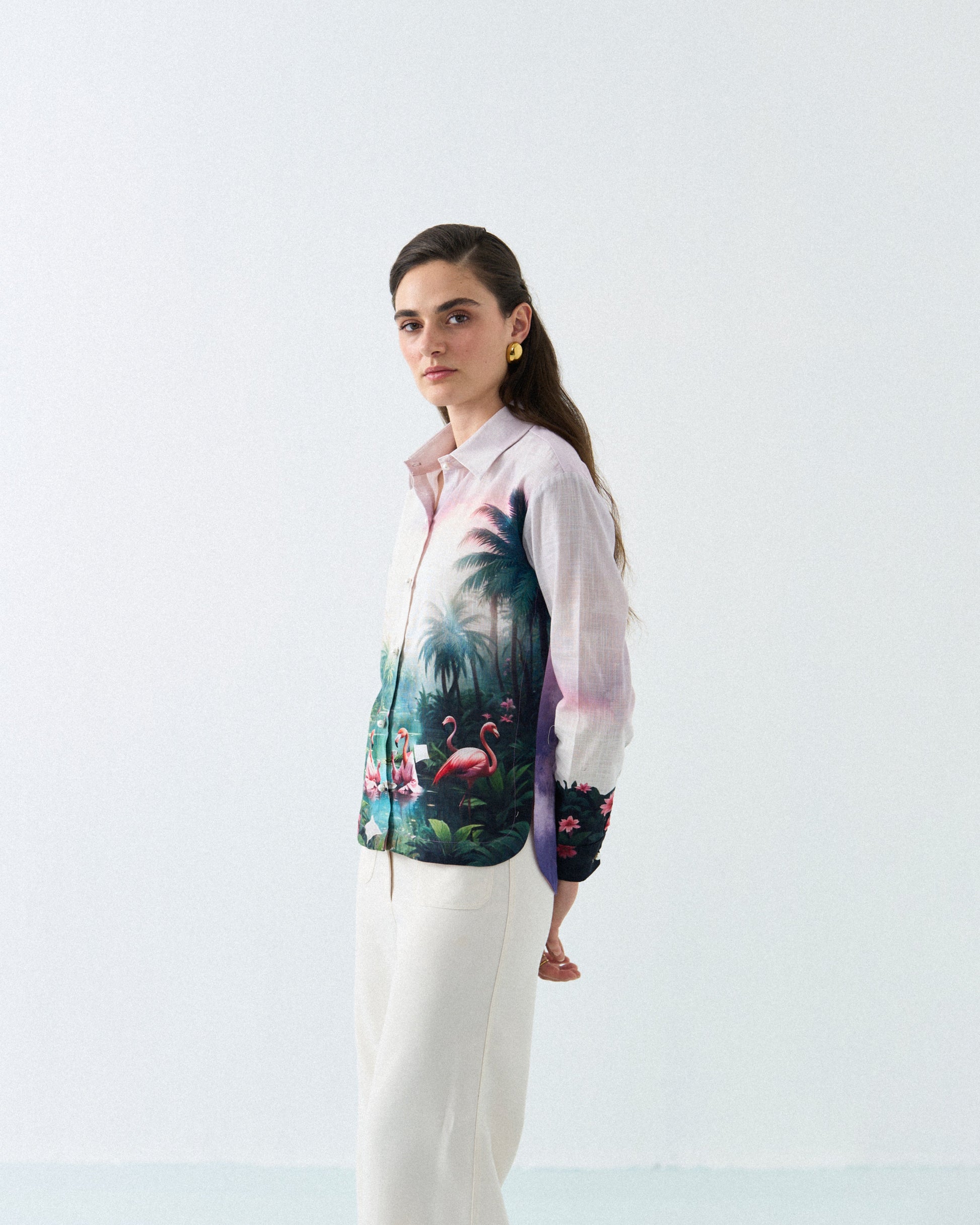 TEA-PARTY FLAMINGO SHIRT Label By Mohita