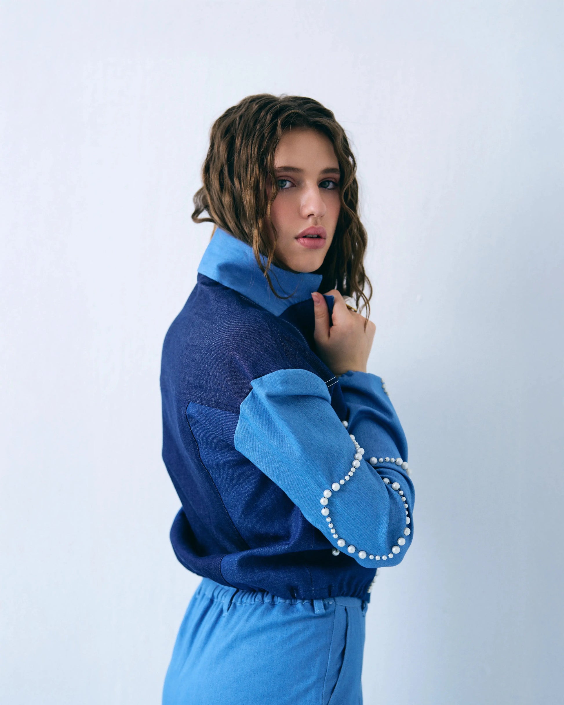 Pearl bomber jacket Label By Mohita