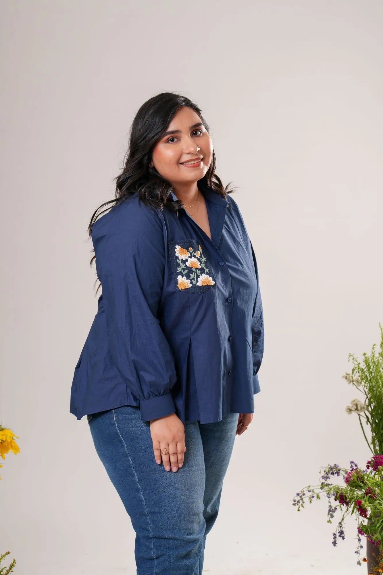 Playful Embroidered shirt Label By Mohita