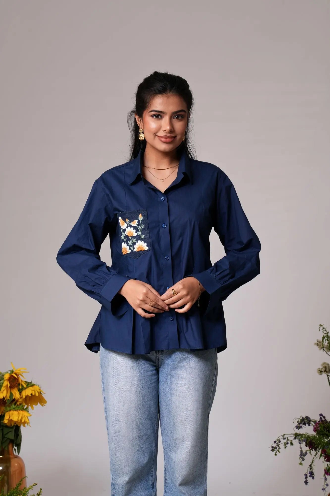 Playful Embroidered shirt Label By Mohita