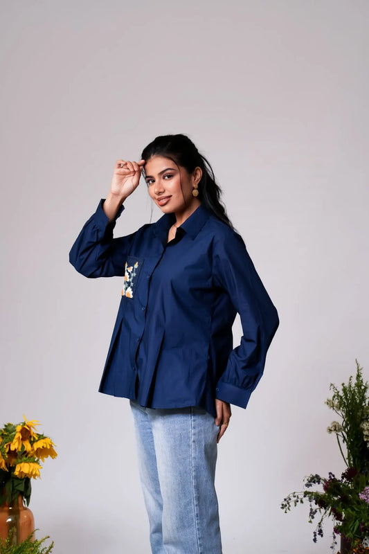 Playful Embroidered shirt Label By Mohita