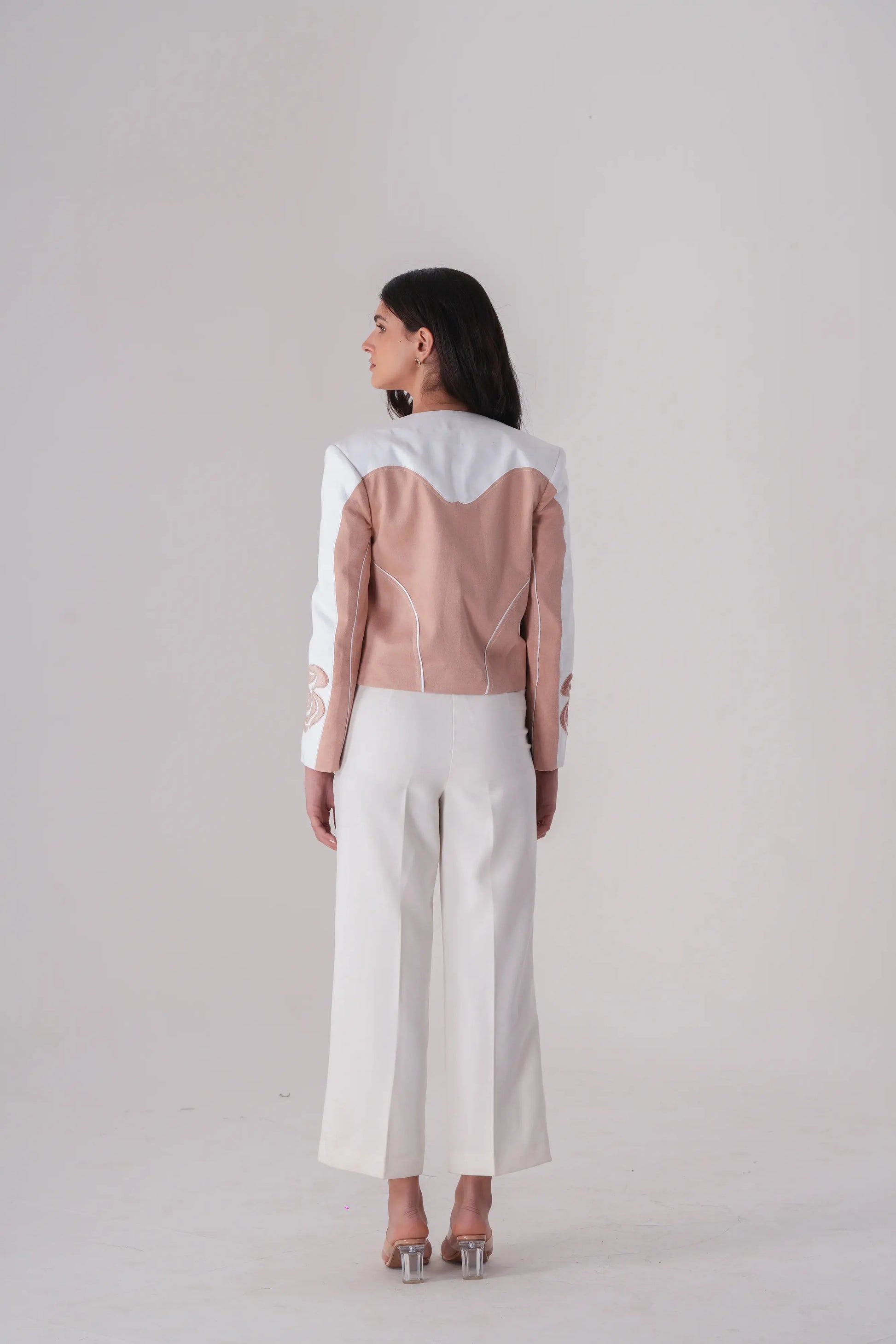 Rose suede jacket Label By Mohita