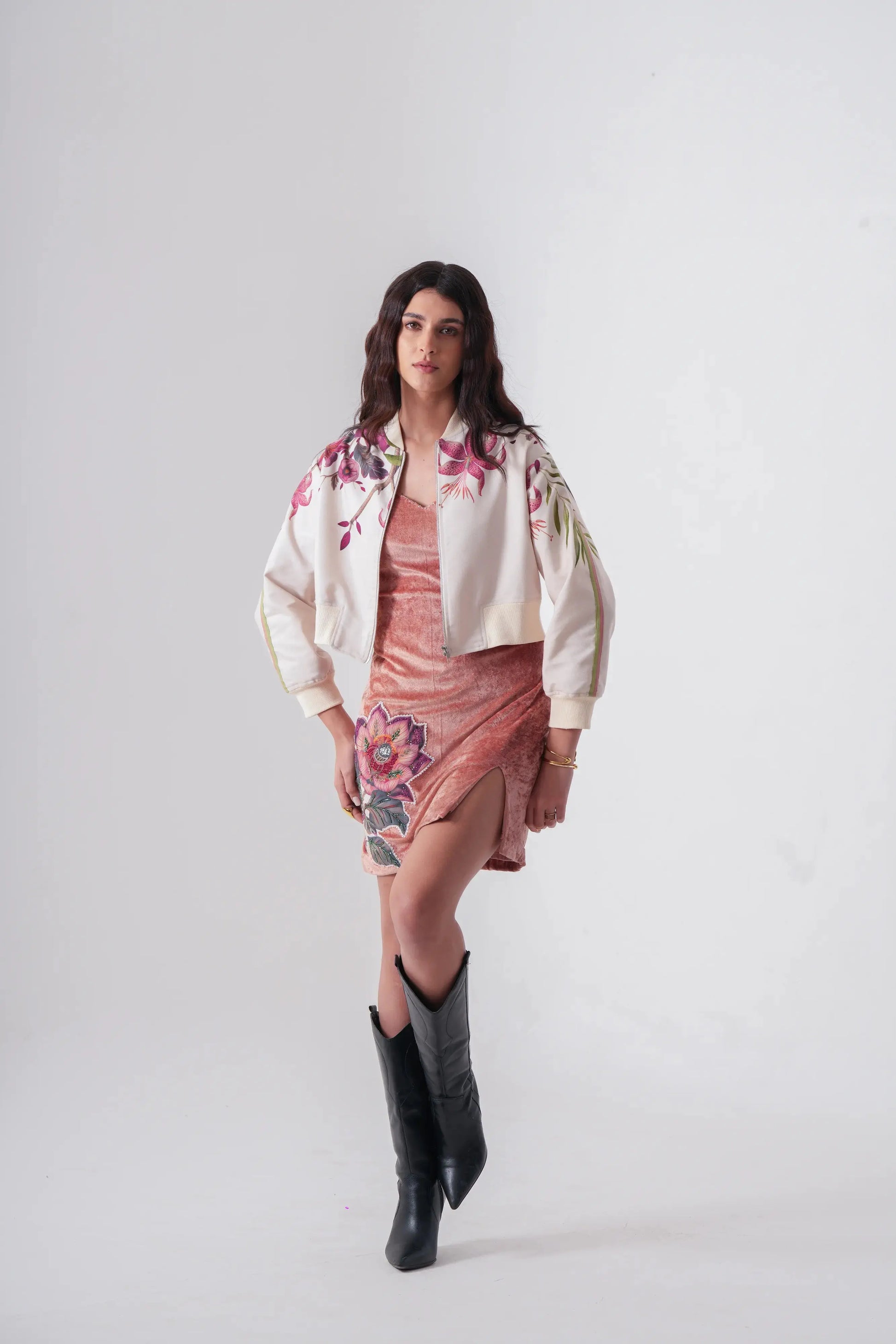 Rosy slit dress Label By Mohita