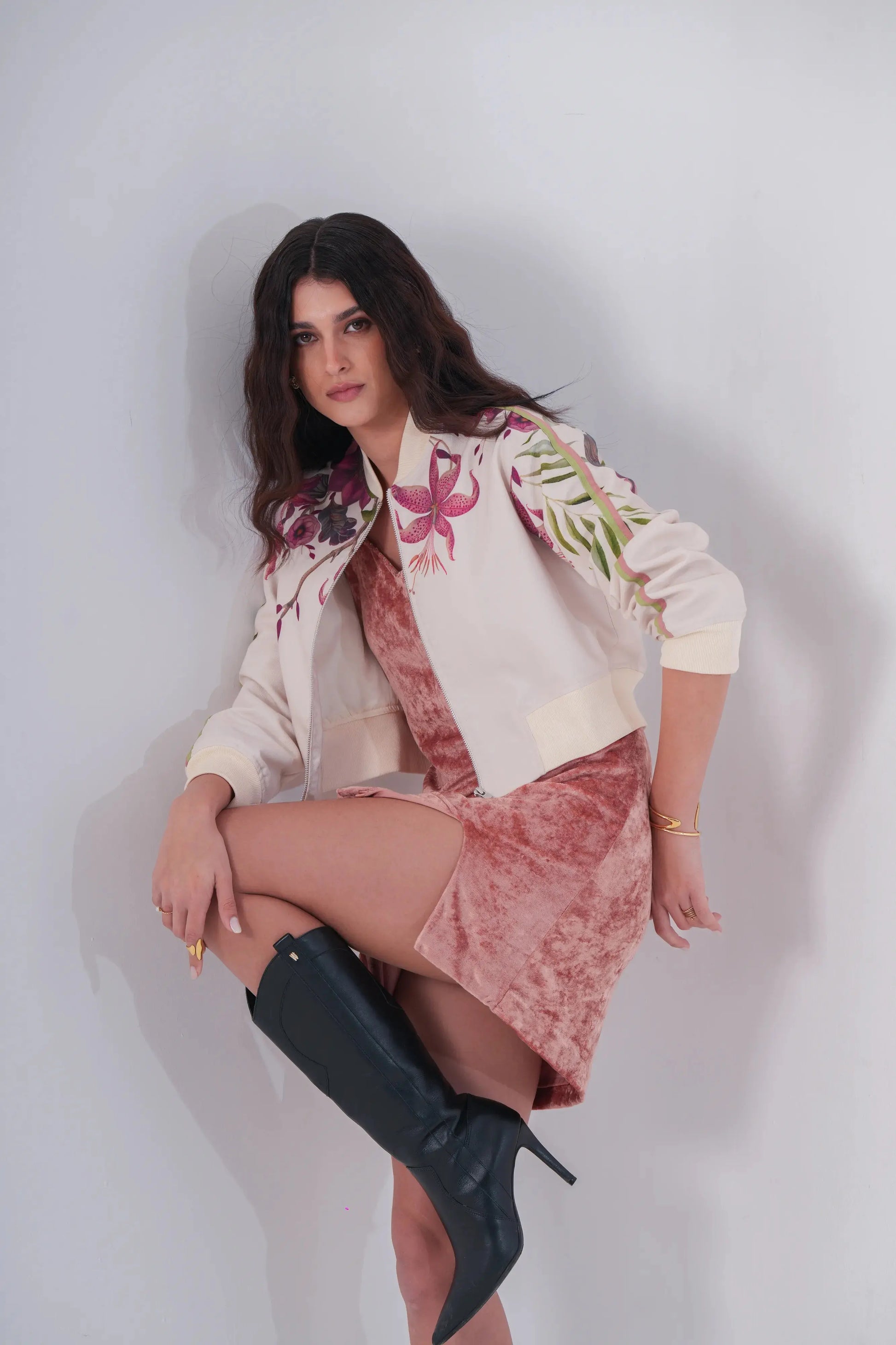 Rosy slit dress Label By Mohita