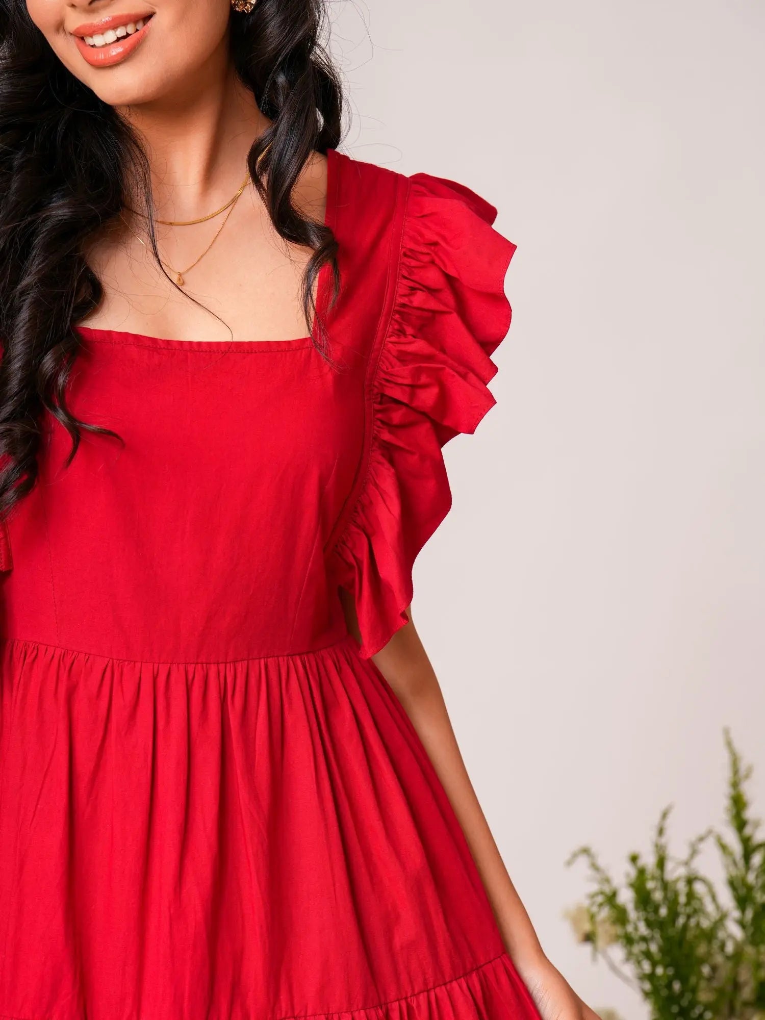 Ruffle Maxi Dress Label By Mohita