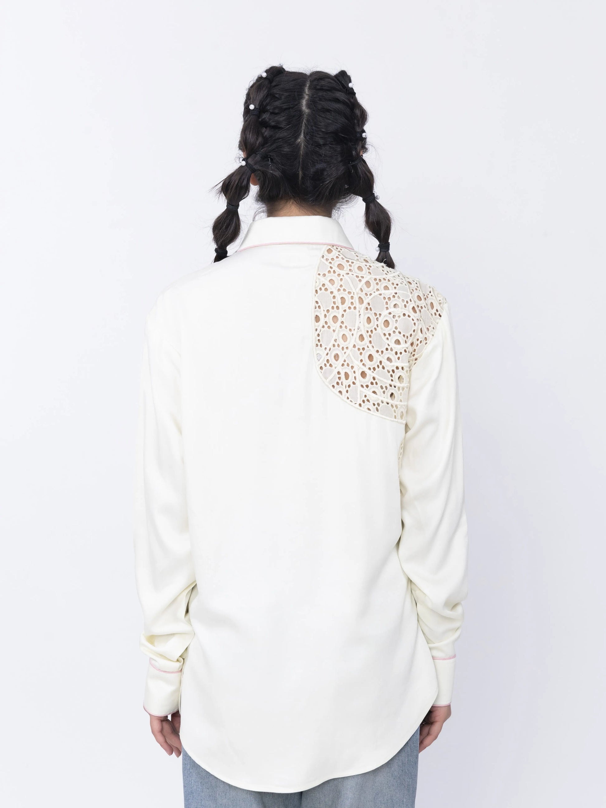 SCHIFFLI EMBROIDERED SHIRT Label By Mohita