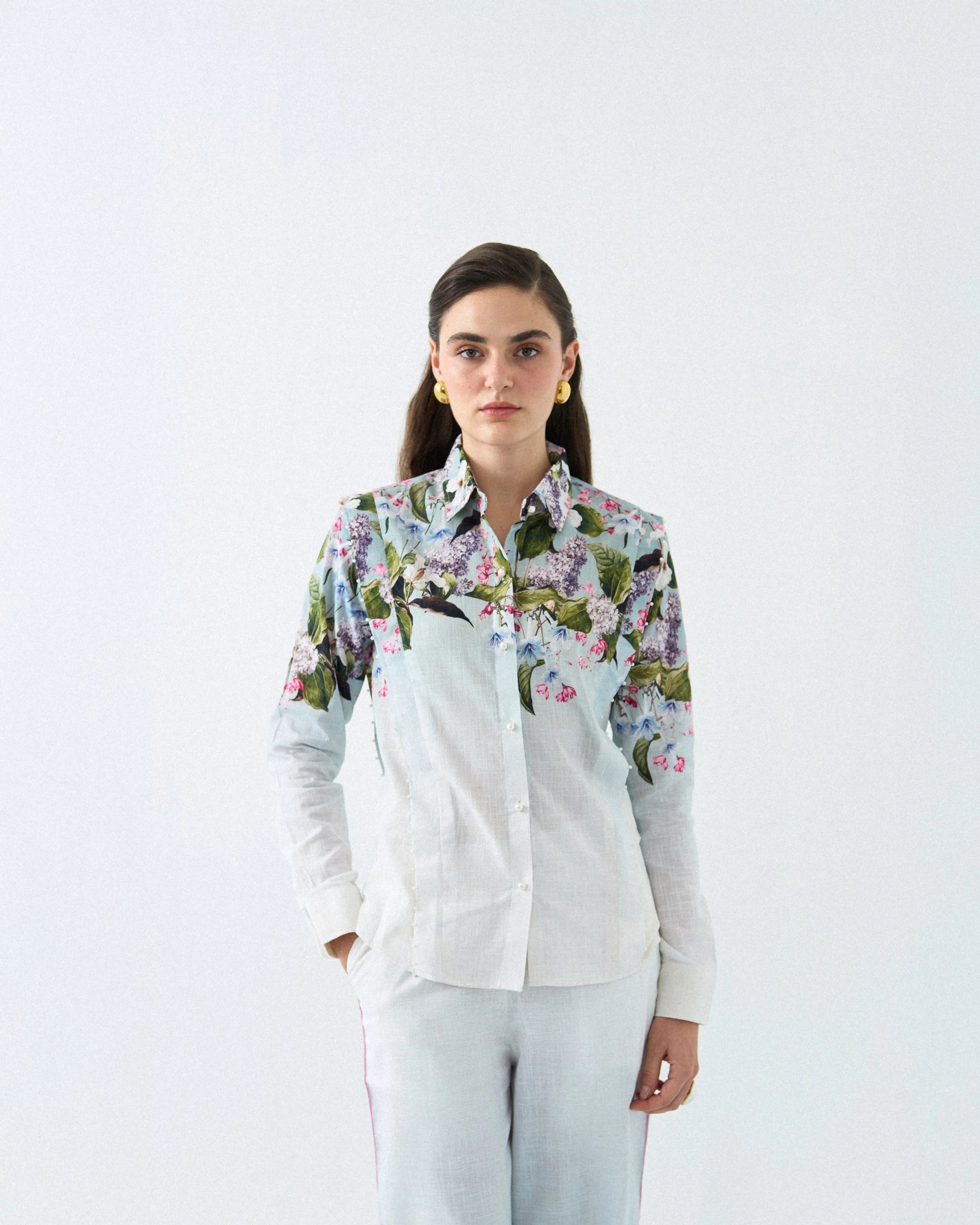 SKY BLOSSOM ELEGANCE CORD-SET Label By Mohita