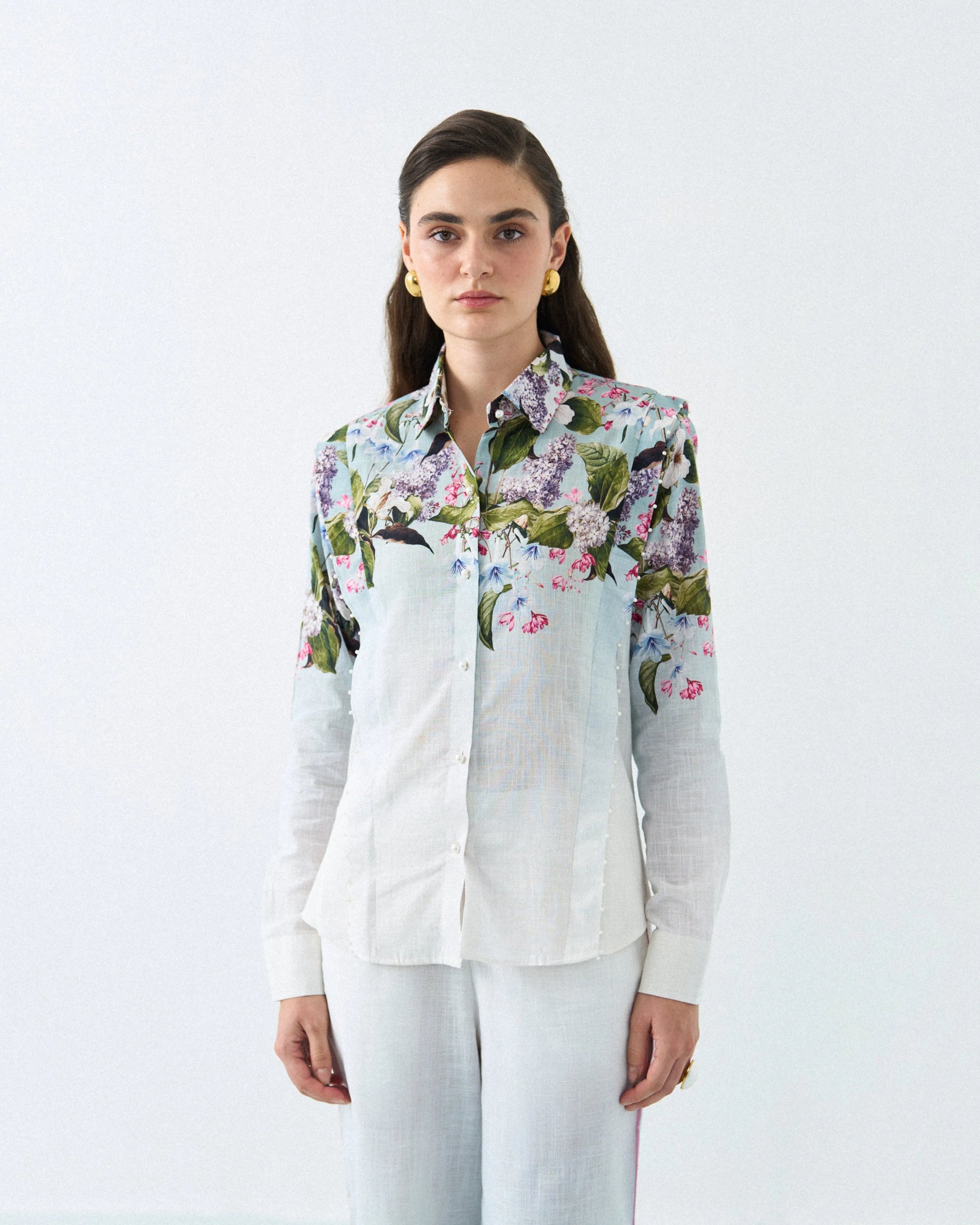 SKY BLOSSOM ELEGANCE SHIRT Label By Mohita
