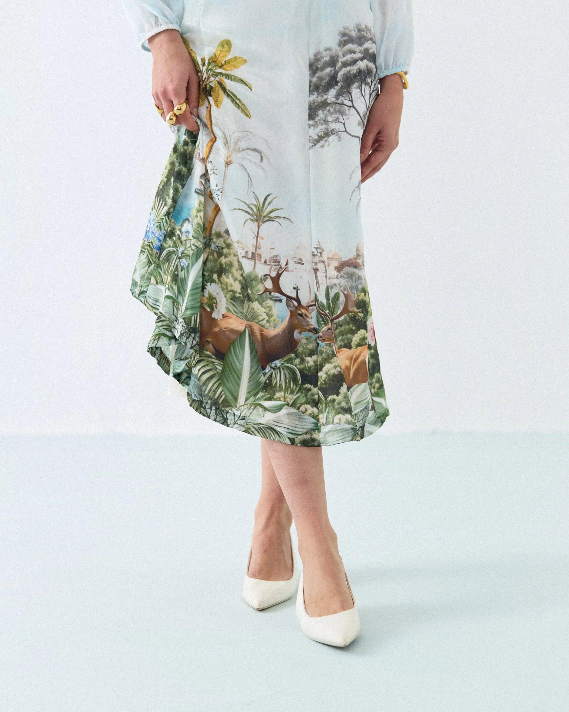 Safari deer lace maxi dress Label By Mohita