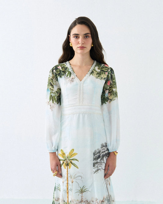 Safari deer lace maxi dress Label By Mohita