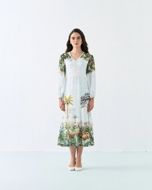 Safari deer lace maxi dress Label By Mohita