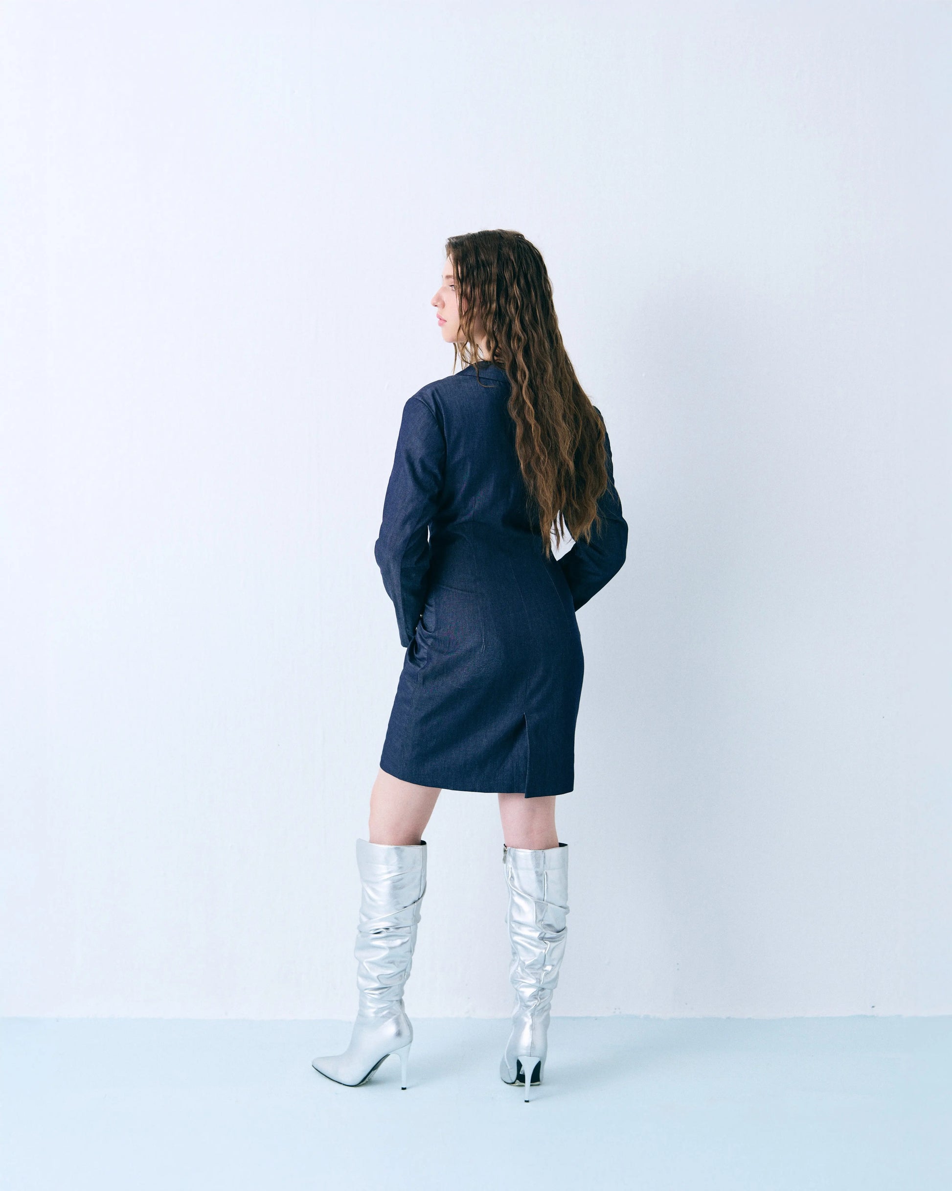 Structured halter midi dress Label By Mohita