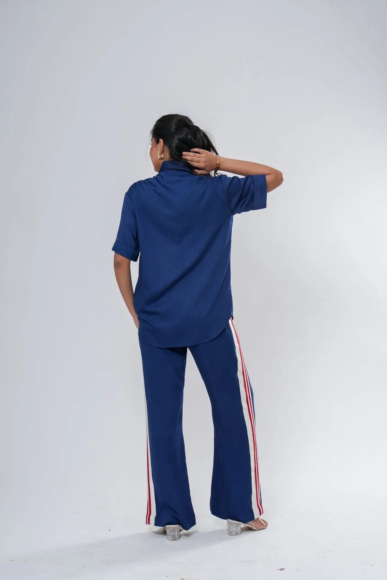 Stripe Detail Co-ord Set Label By Mohita