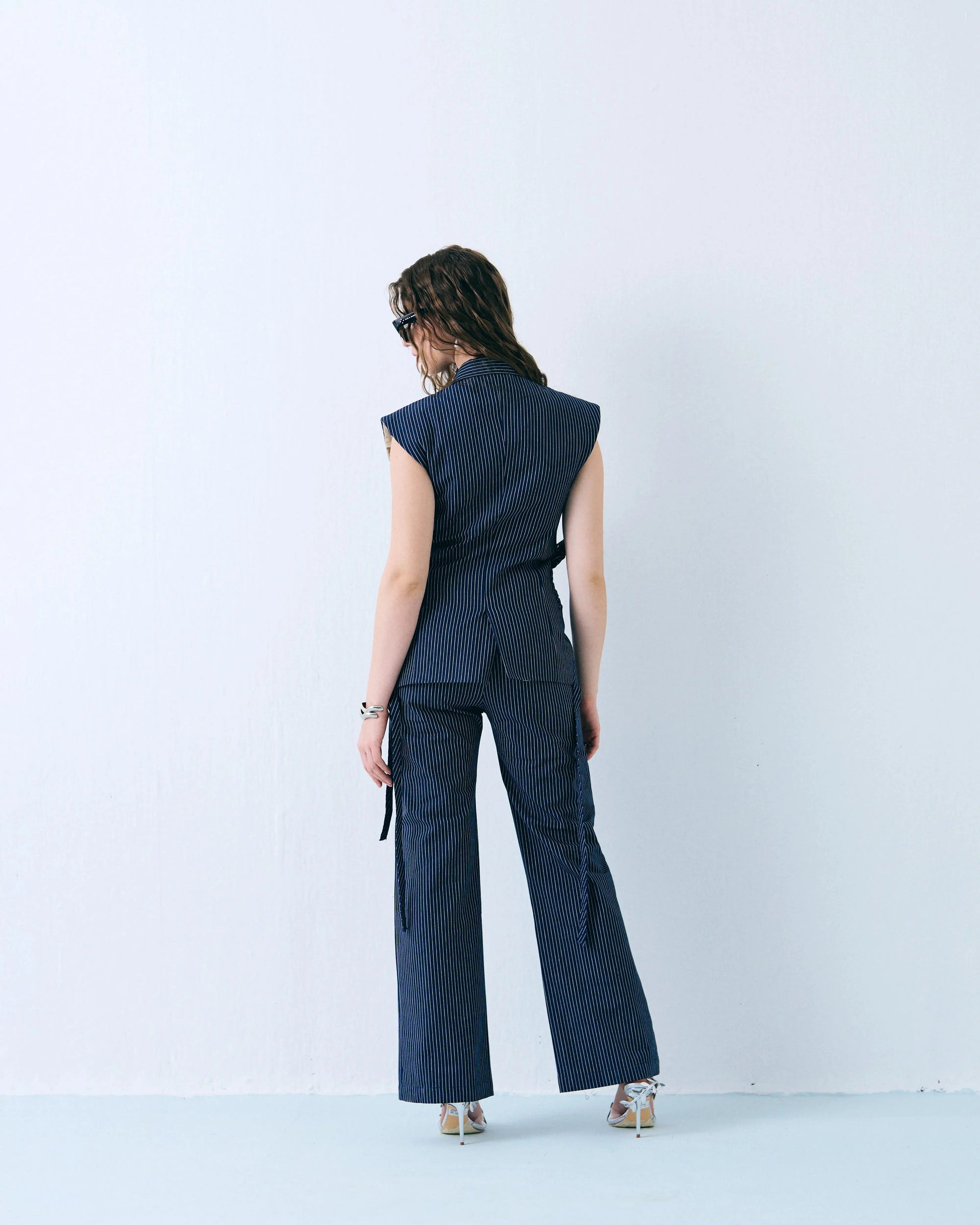 Stripe denim mid-rise pant Label By Mohita